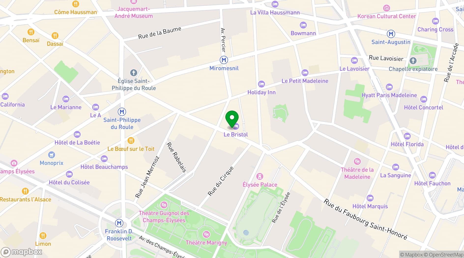 Map showing Epicure