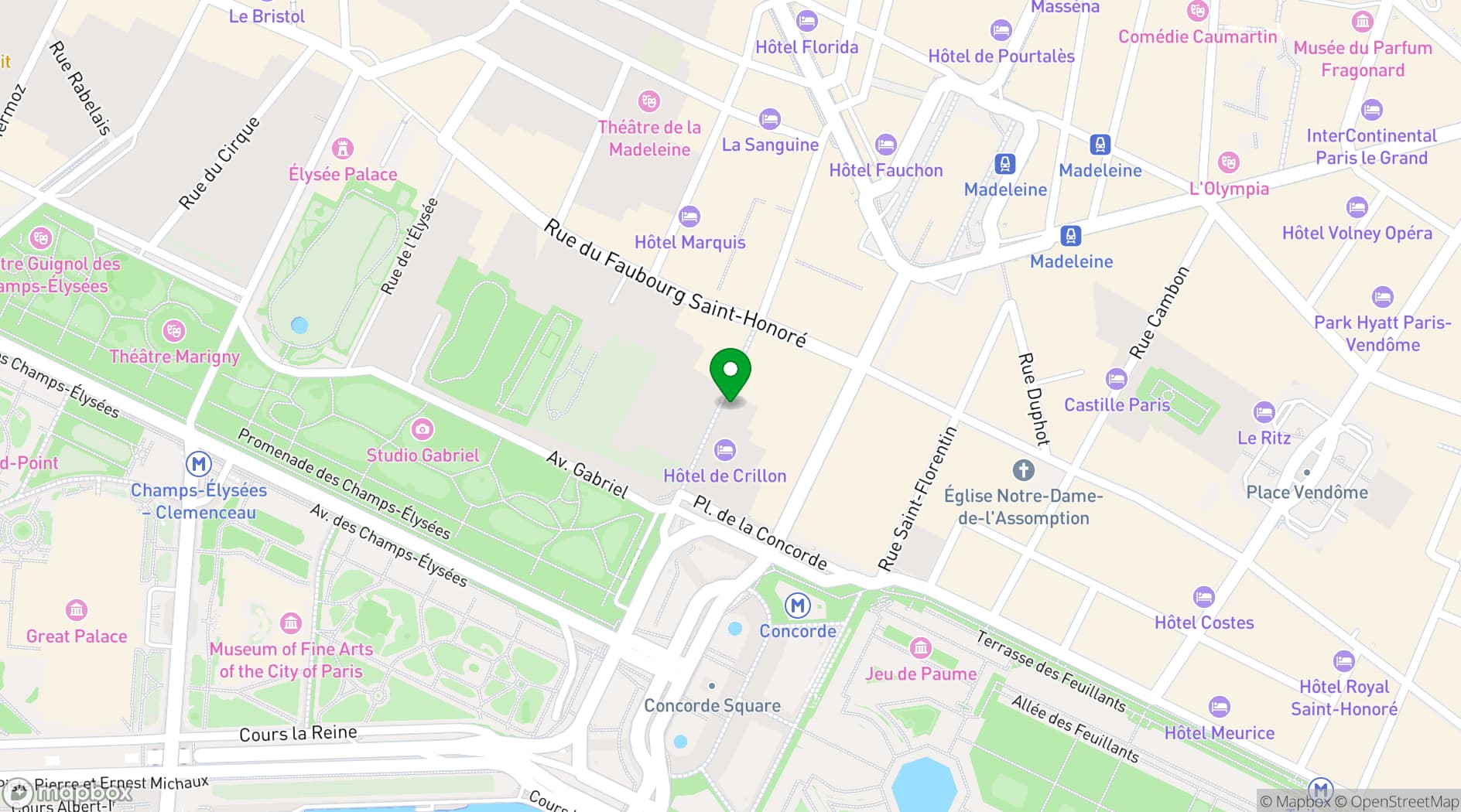 Map showing Buddha-Bar