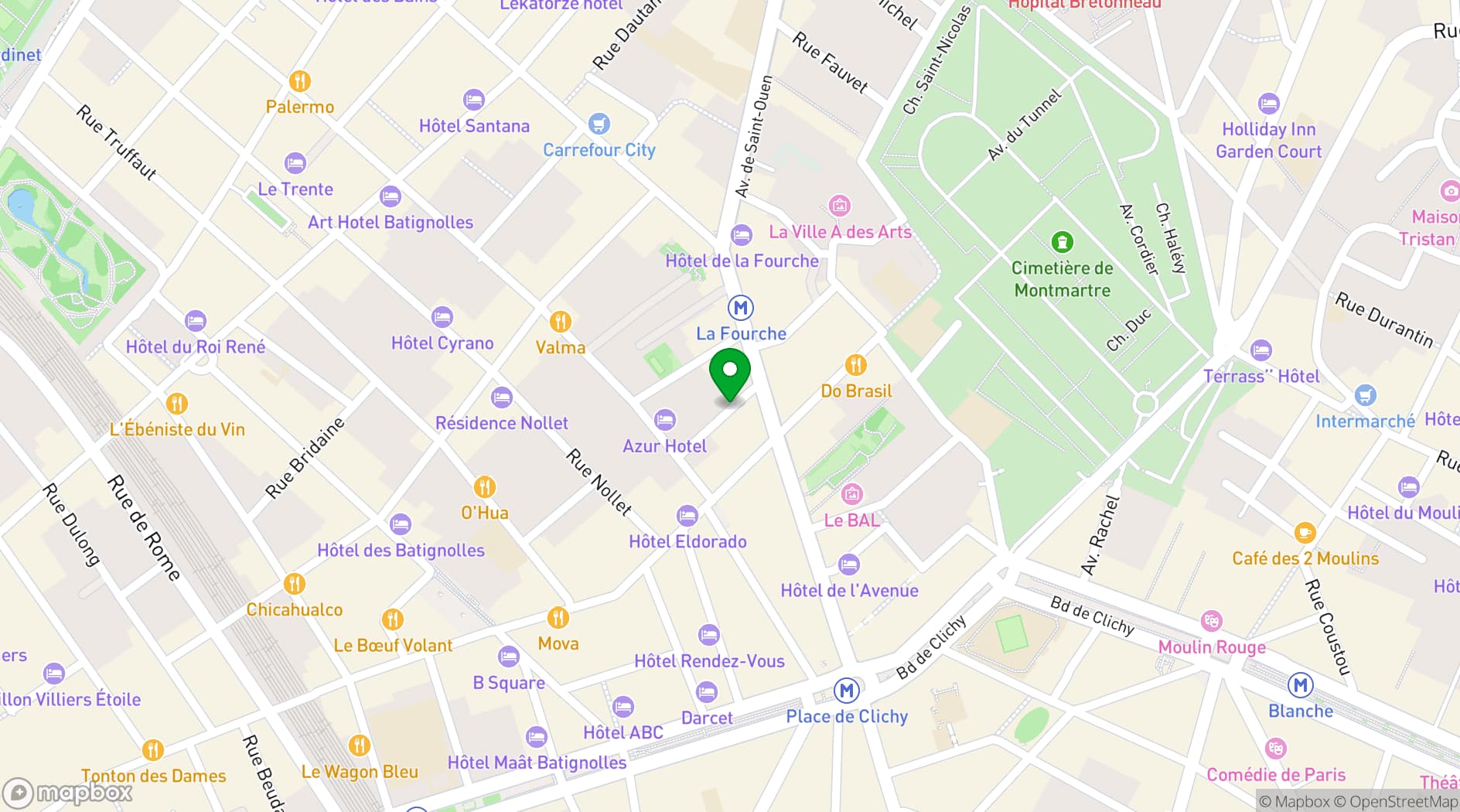 Map showing Loft Lechapelais