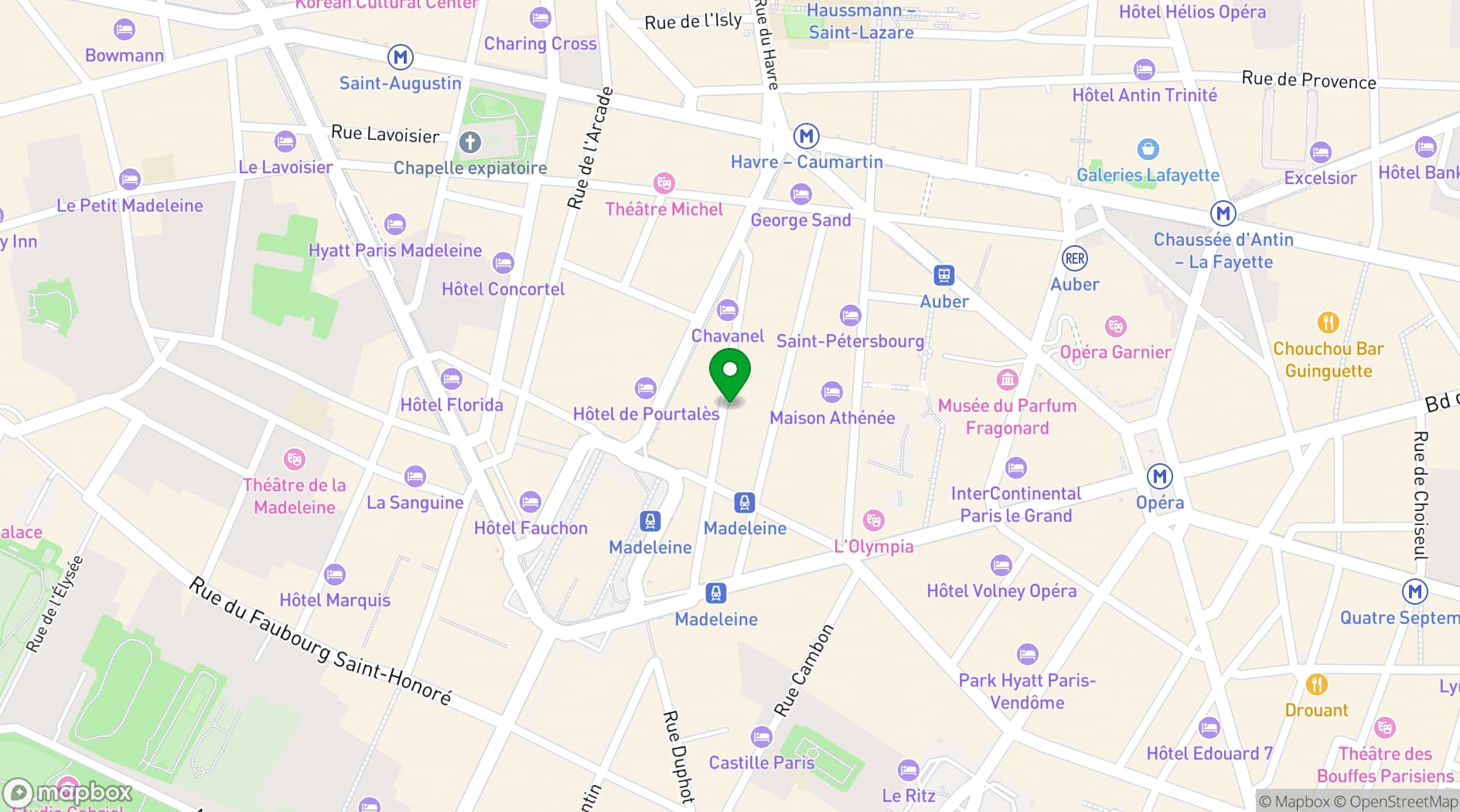 Map showing Touch In Paris