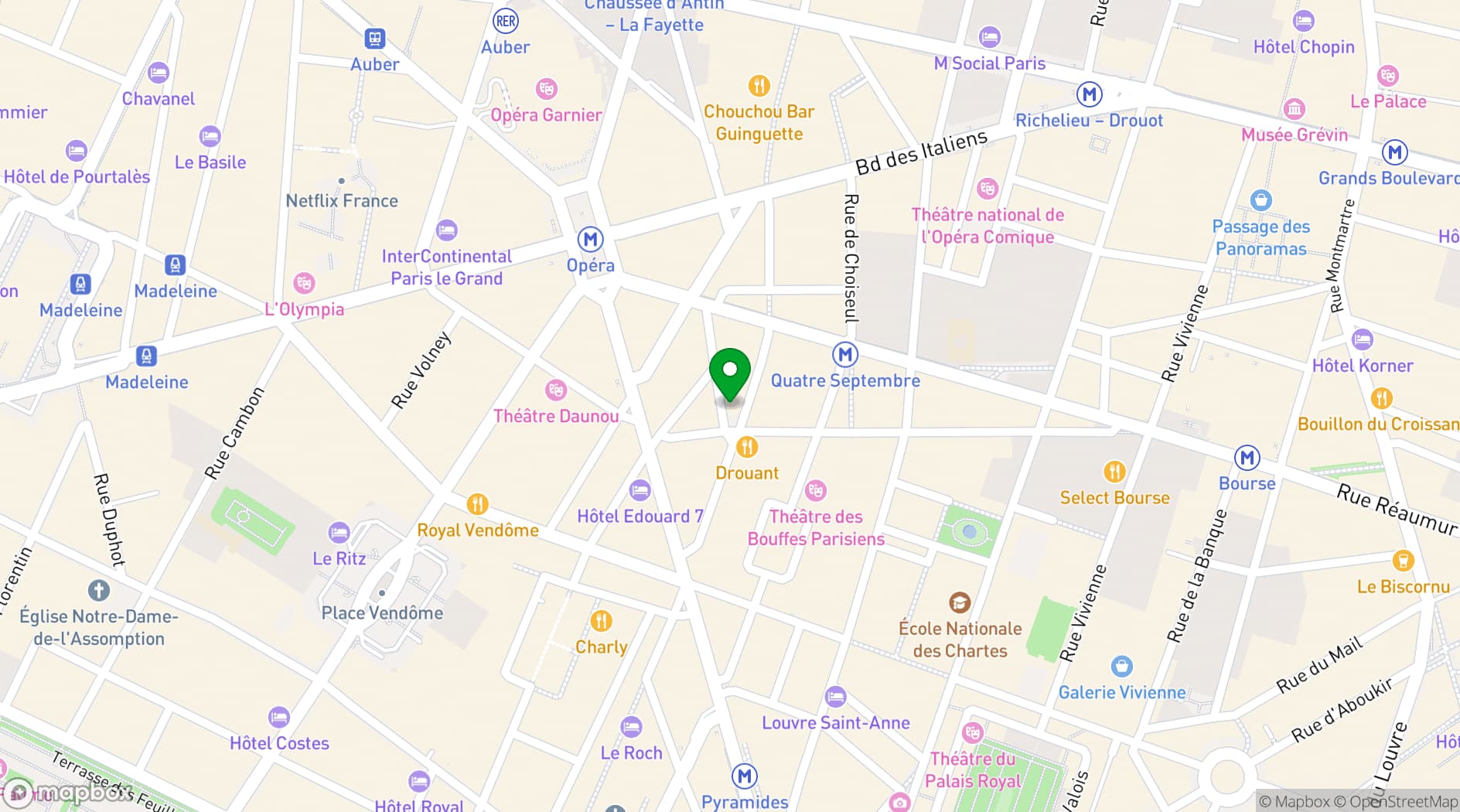 Map showing La Fontaine Gaillon