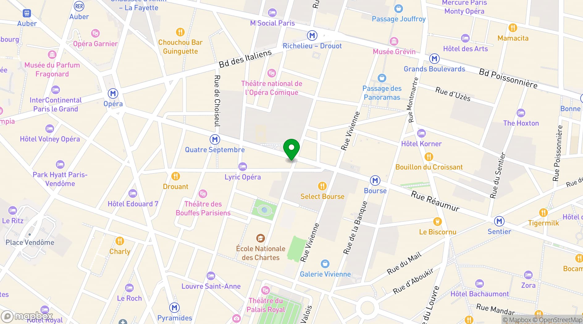 Map showing Le Mesturet