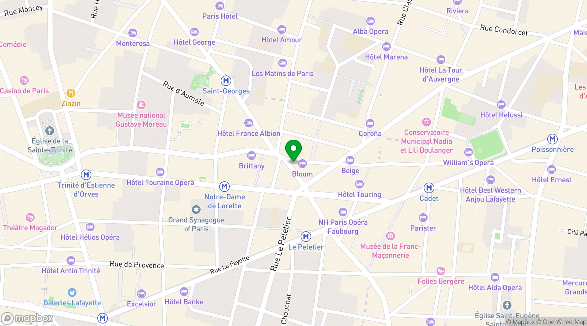 Map showing Tigermilk