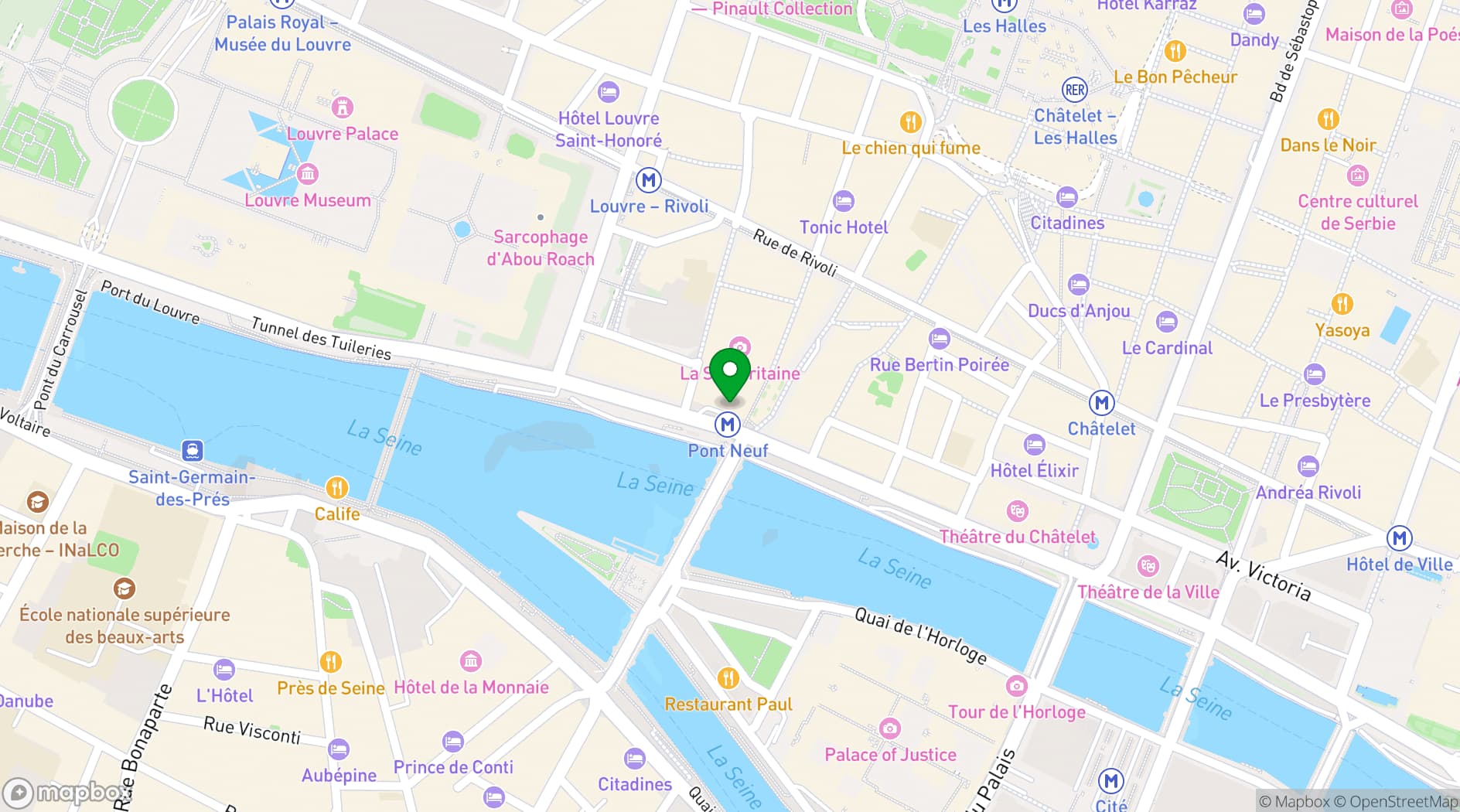 Map showing Le Tout-Paris