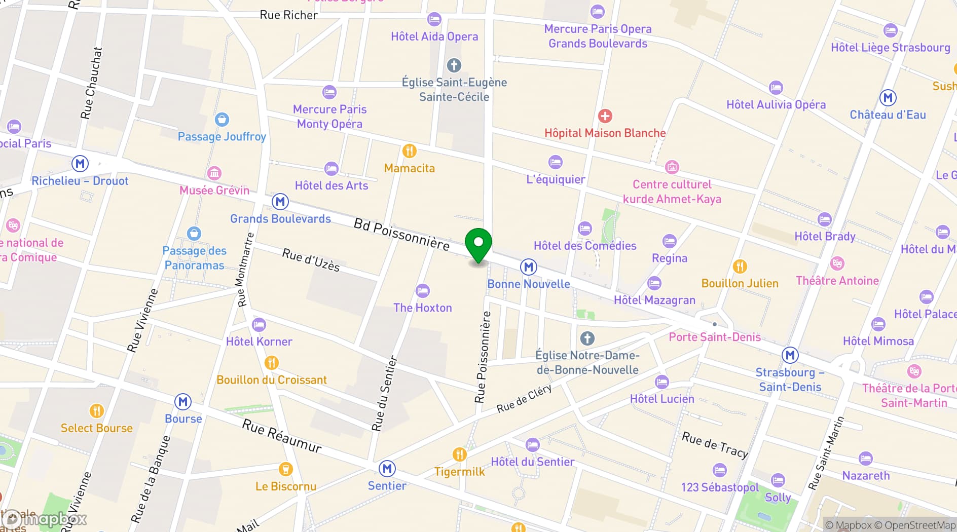 Map showing Le Grand Rex
