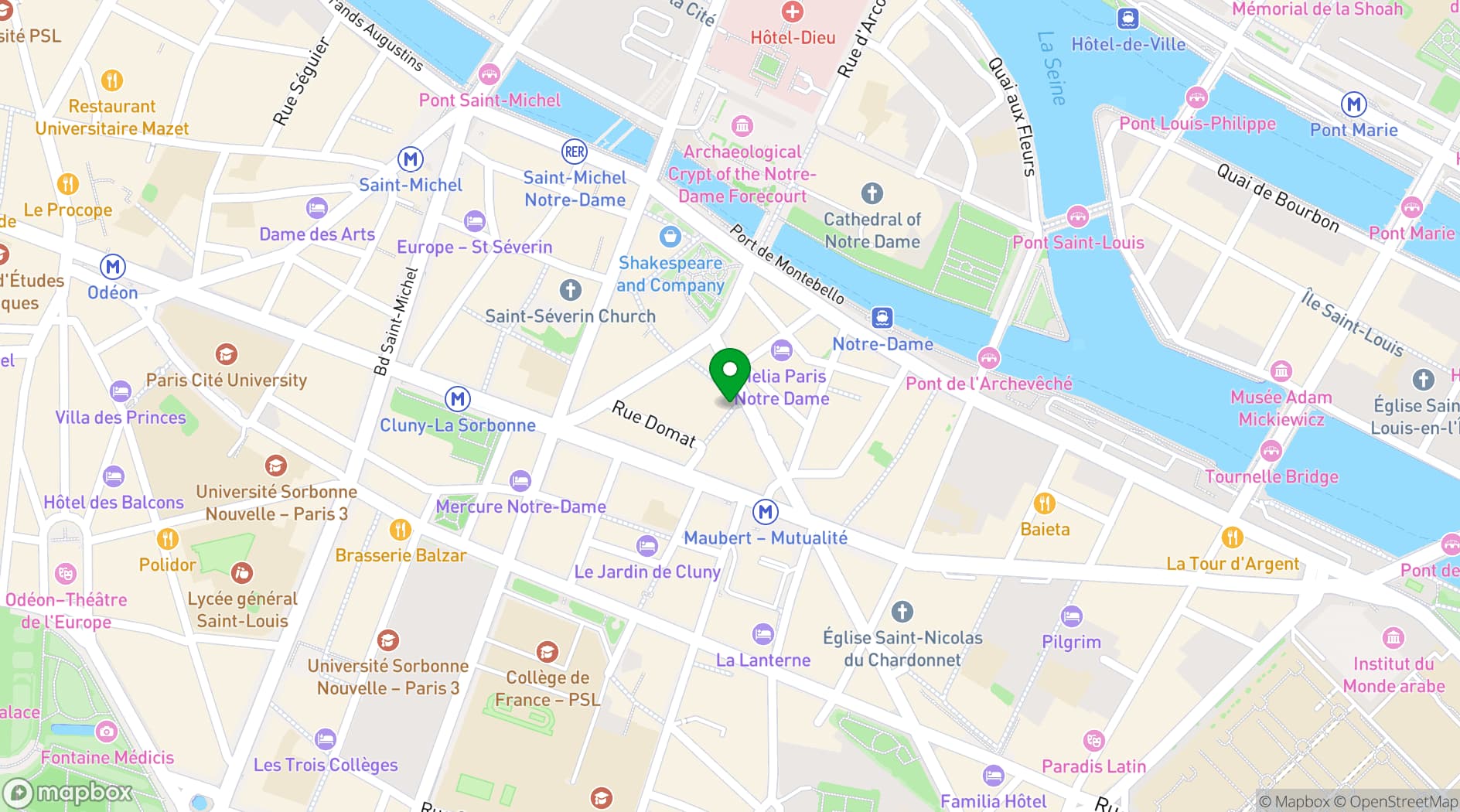 Map showing Le Privé