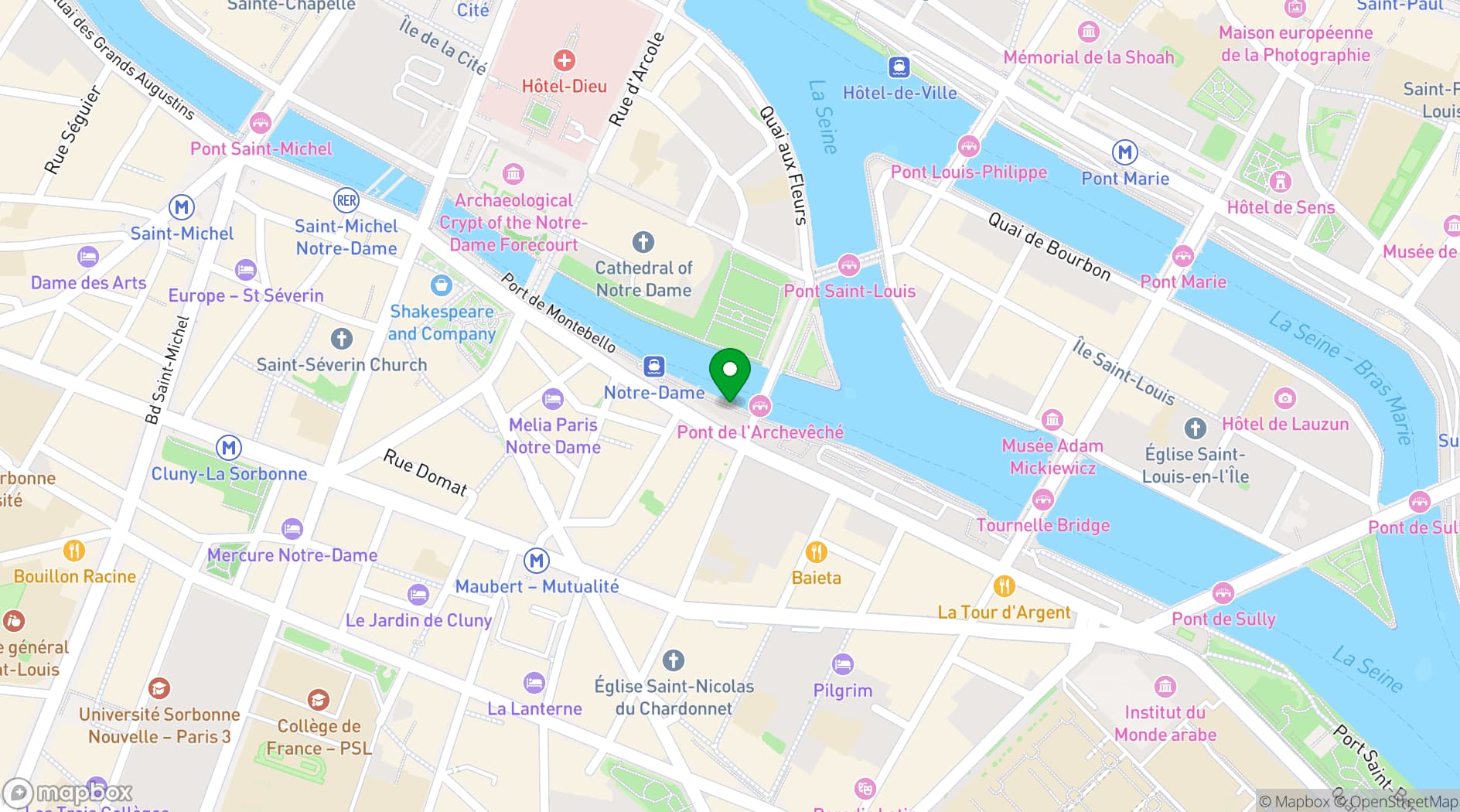 Map showing Le Son de la Terre