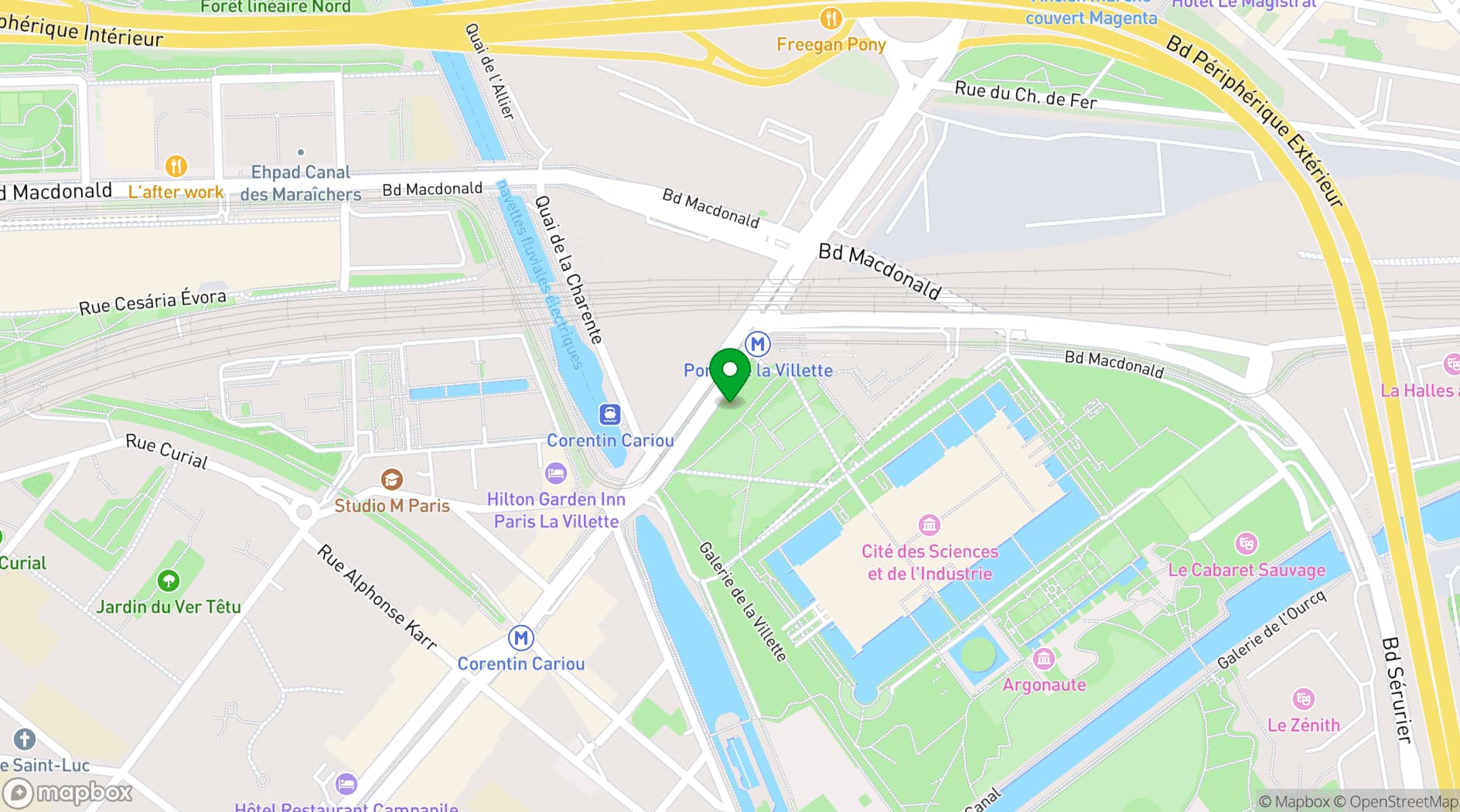 Map showing ReMIX Hotel