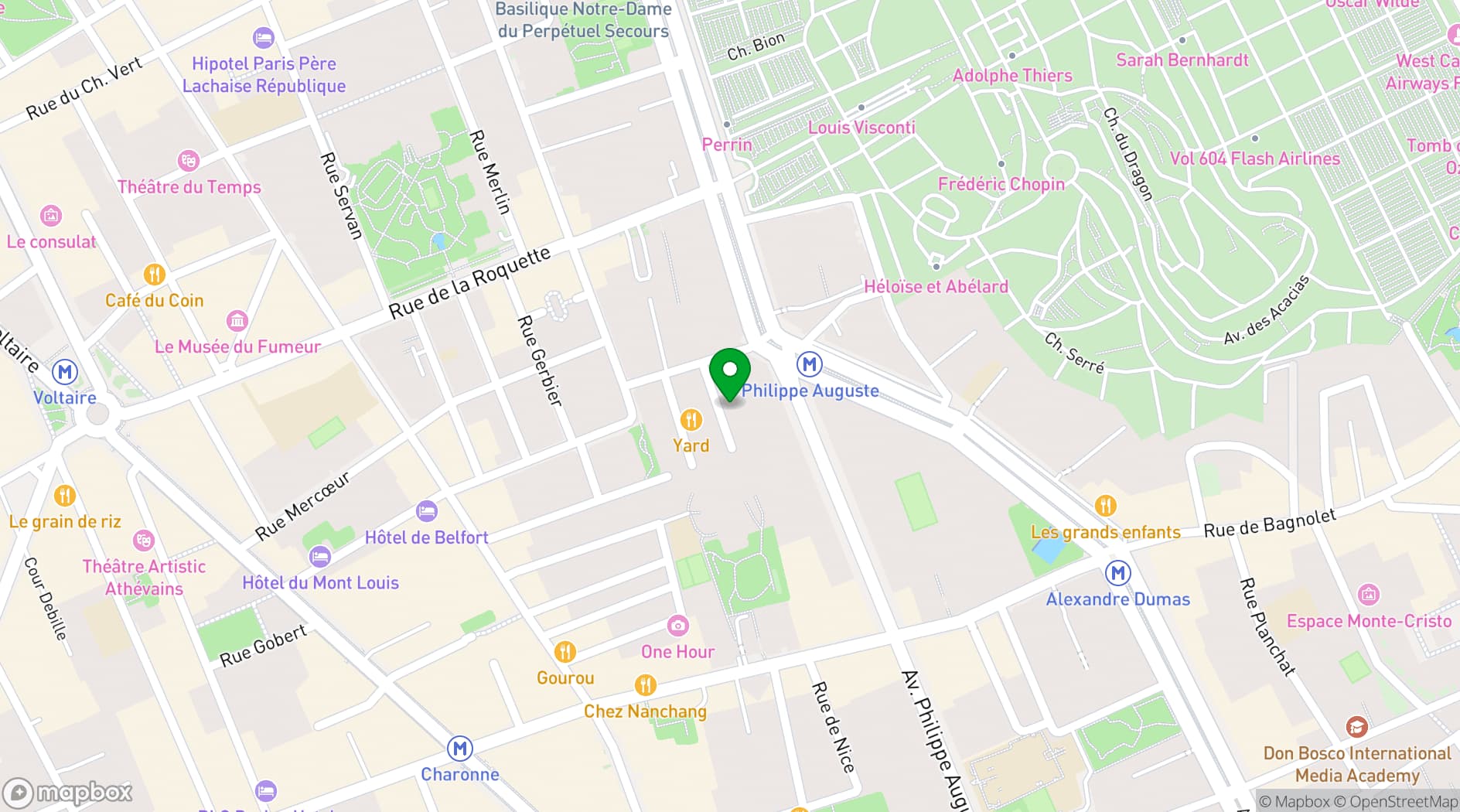 Map showing Pan Piper