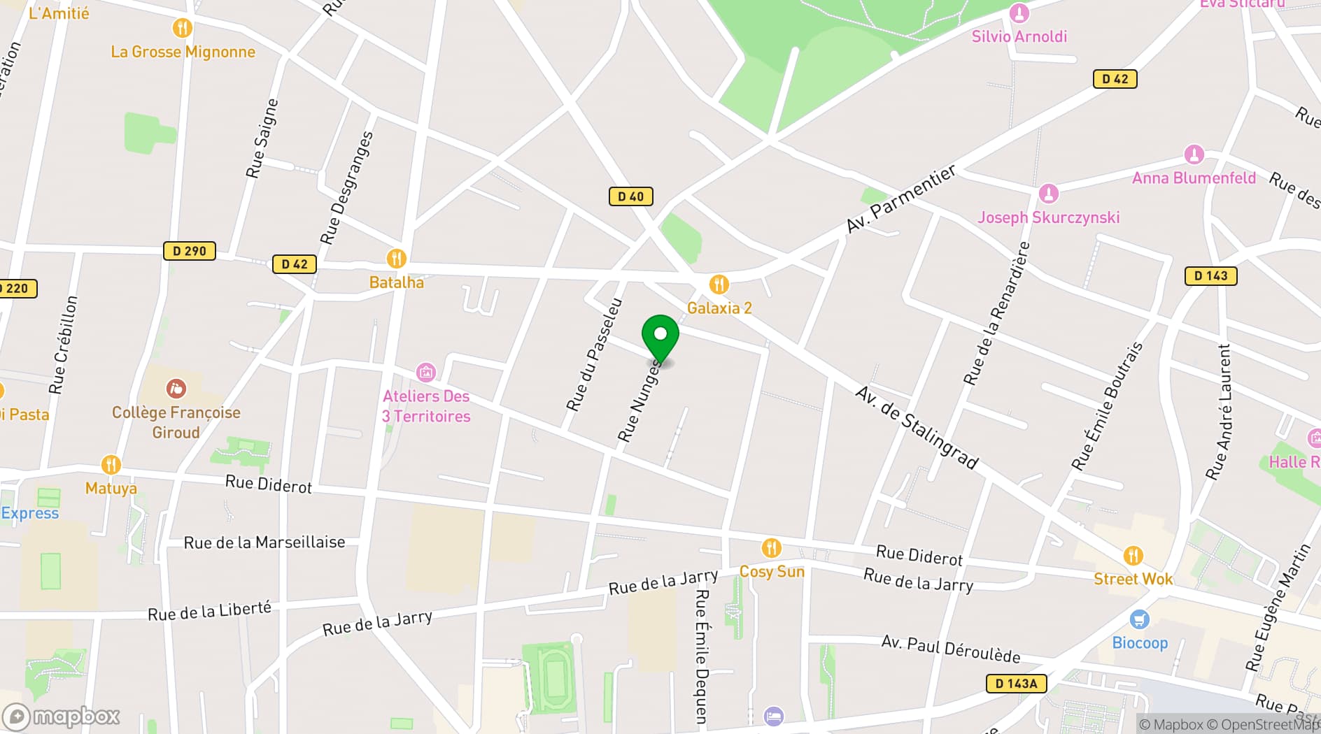 Map showing Atelier de la Création