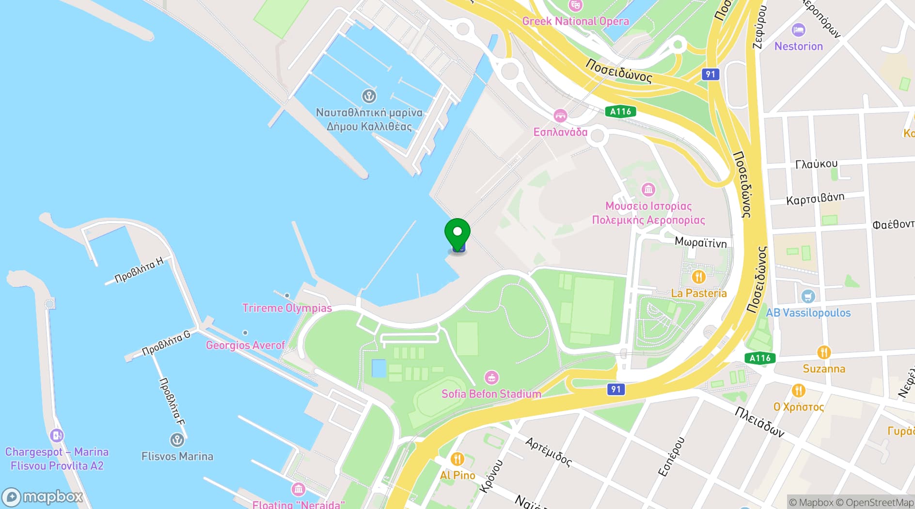 Map showing Ploes Venue