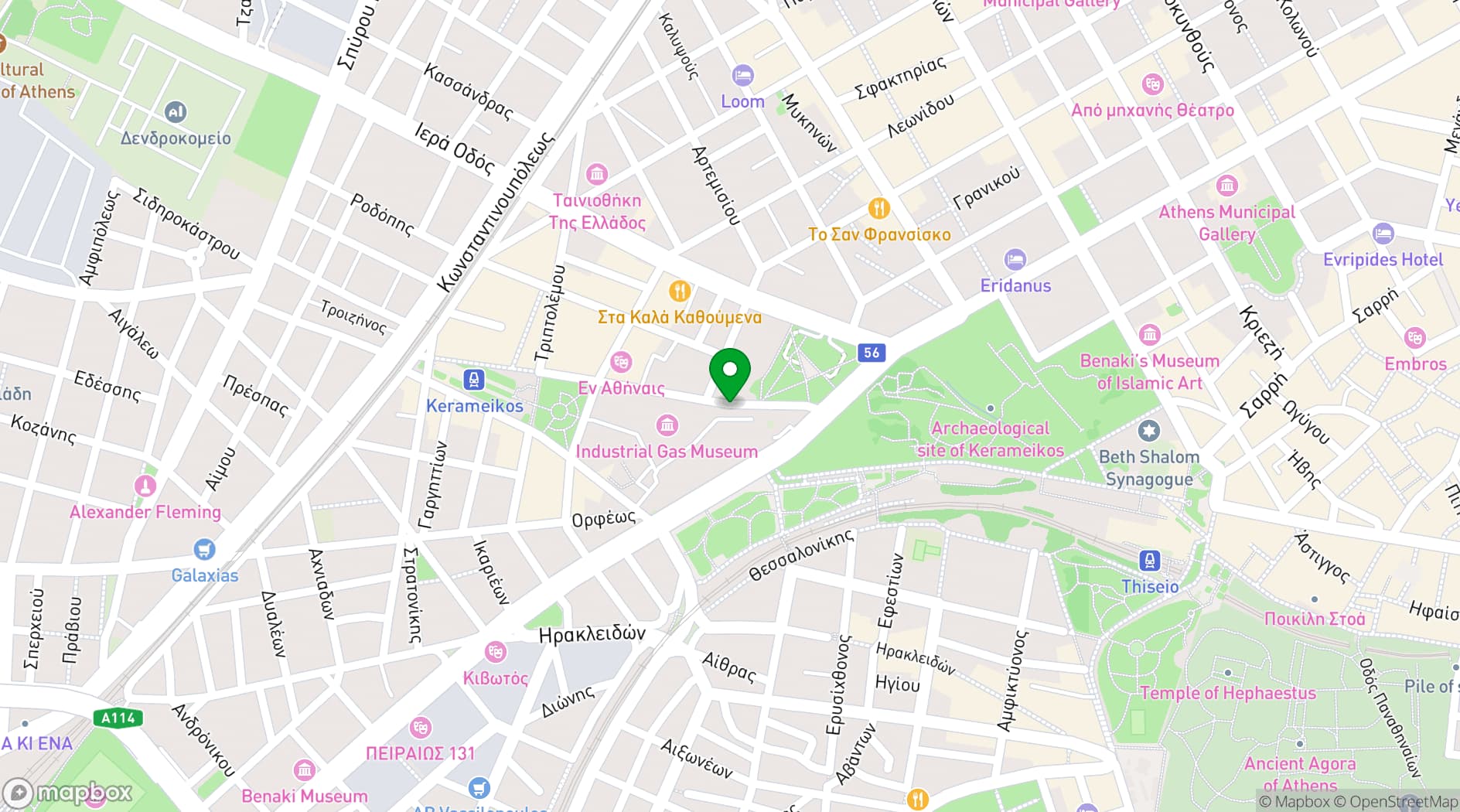 Map showing Privilege Cosmos