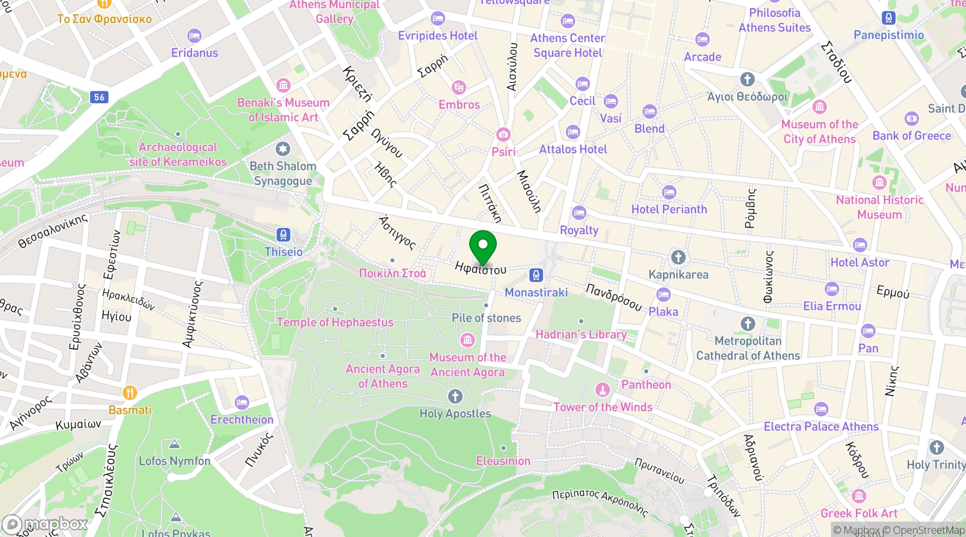 Map showing Muse Urban Venue