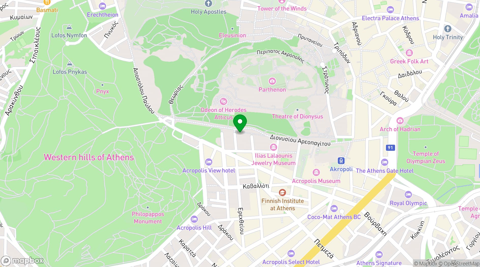 Map showing DA 45 Event Venue