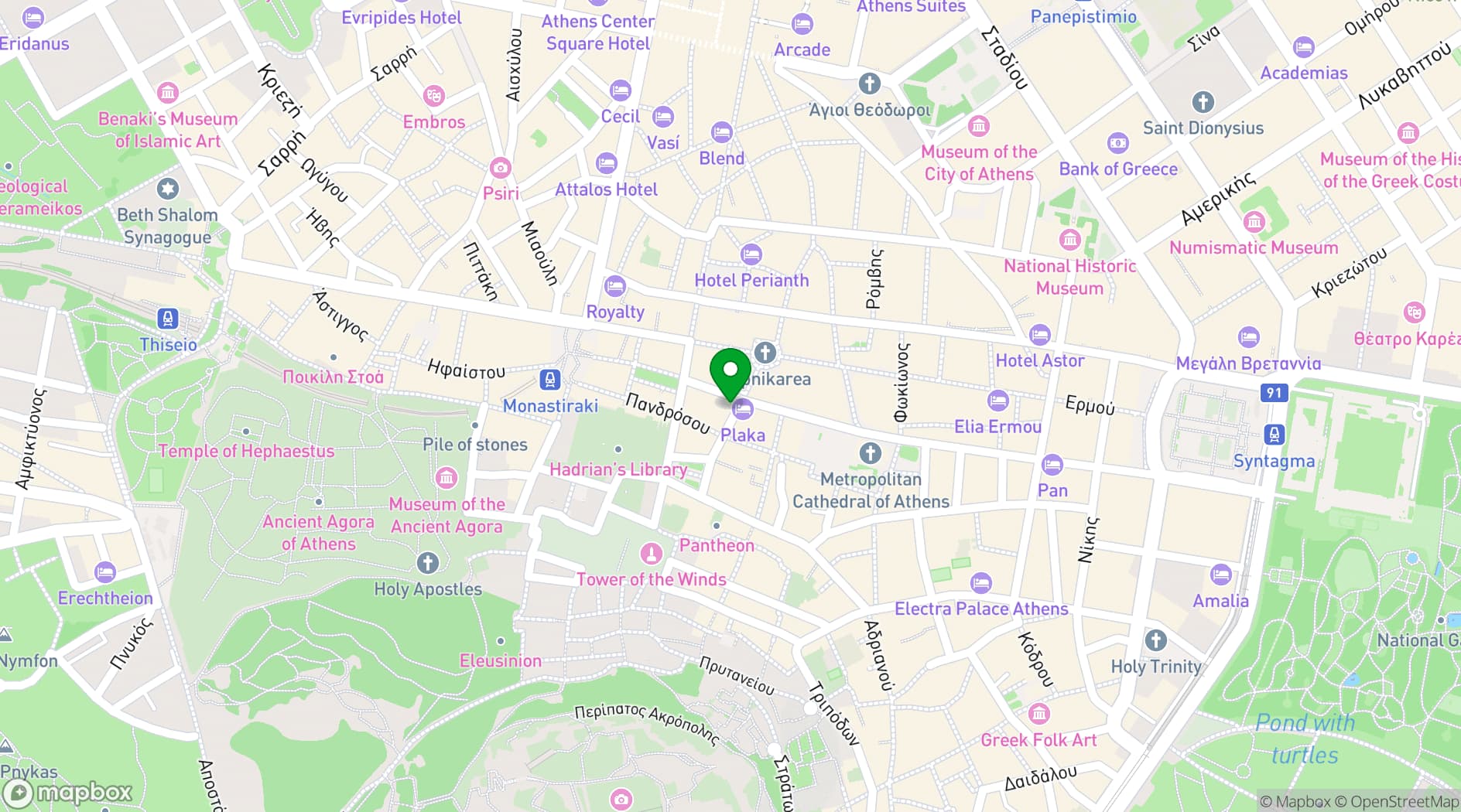Map showing Dolli·s Restaurant