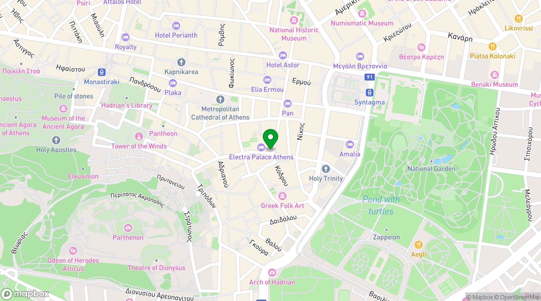 Map showing Lefkothea