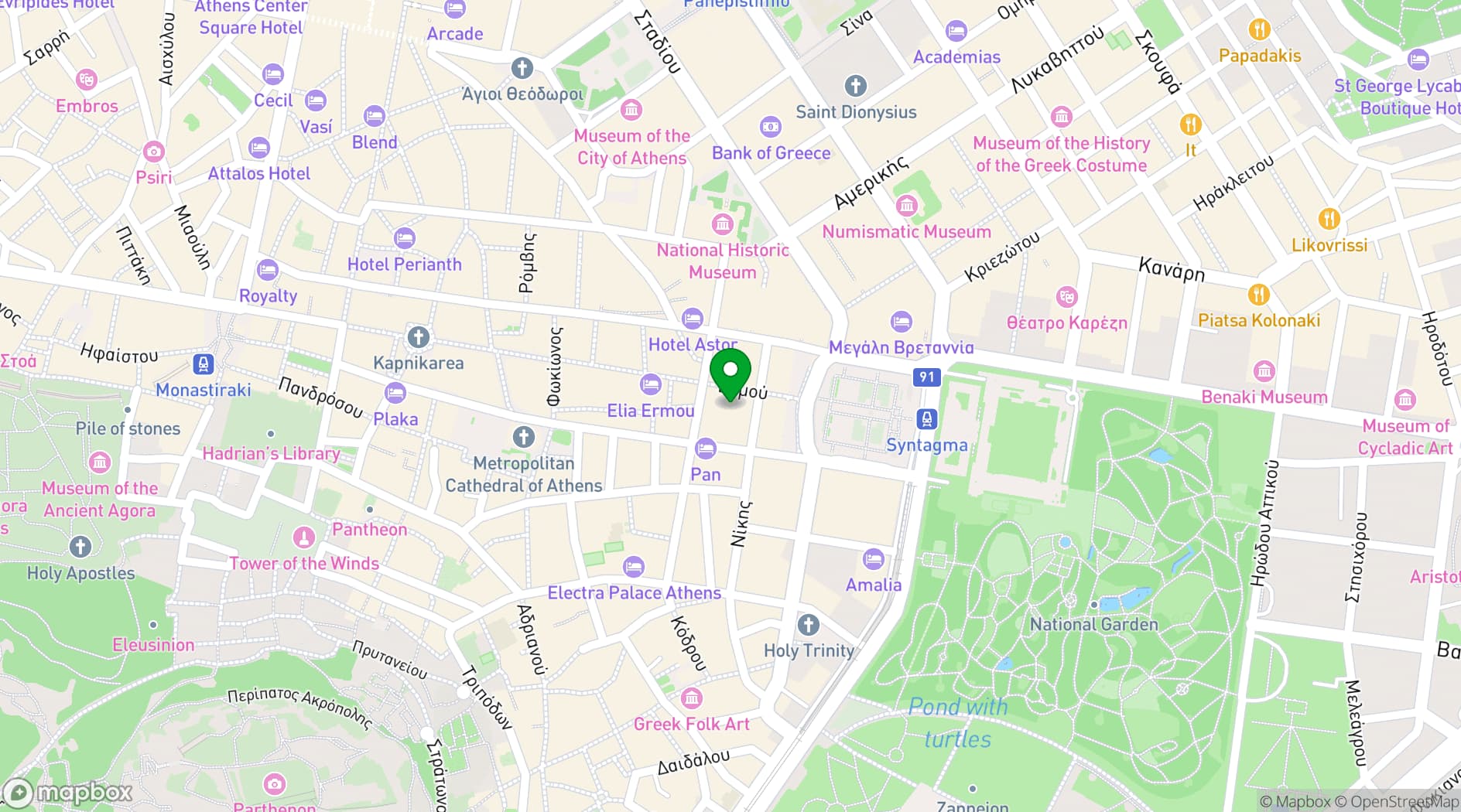 Map showing X Floor