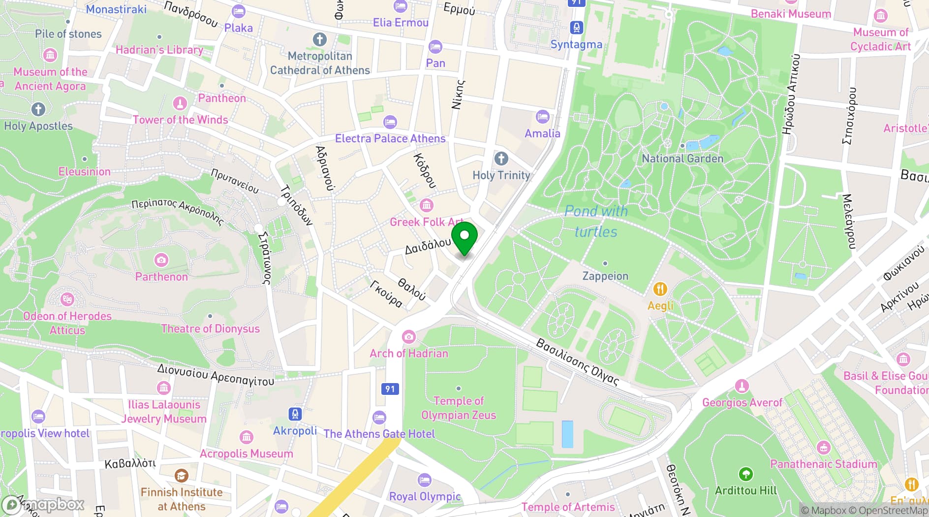 Map showing Amalias 36