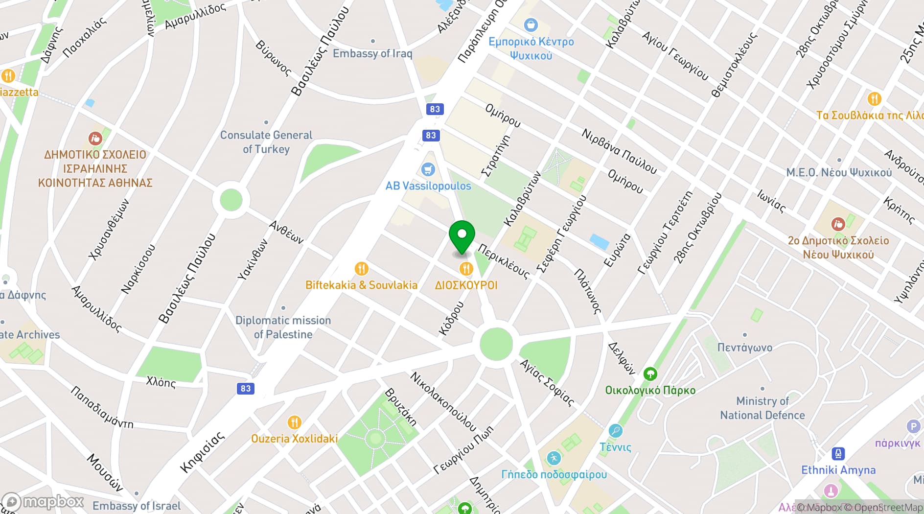 Map showing Maison Colette