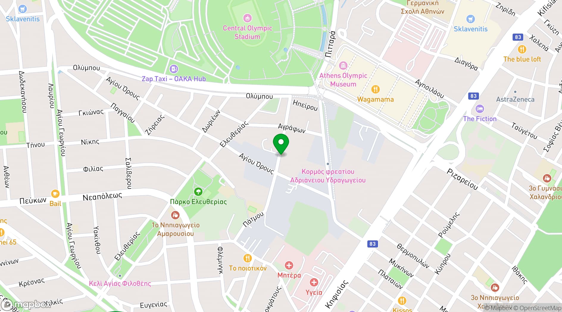 Map showing ViOS Autograph
