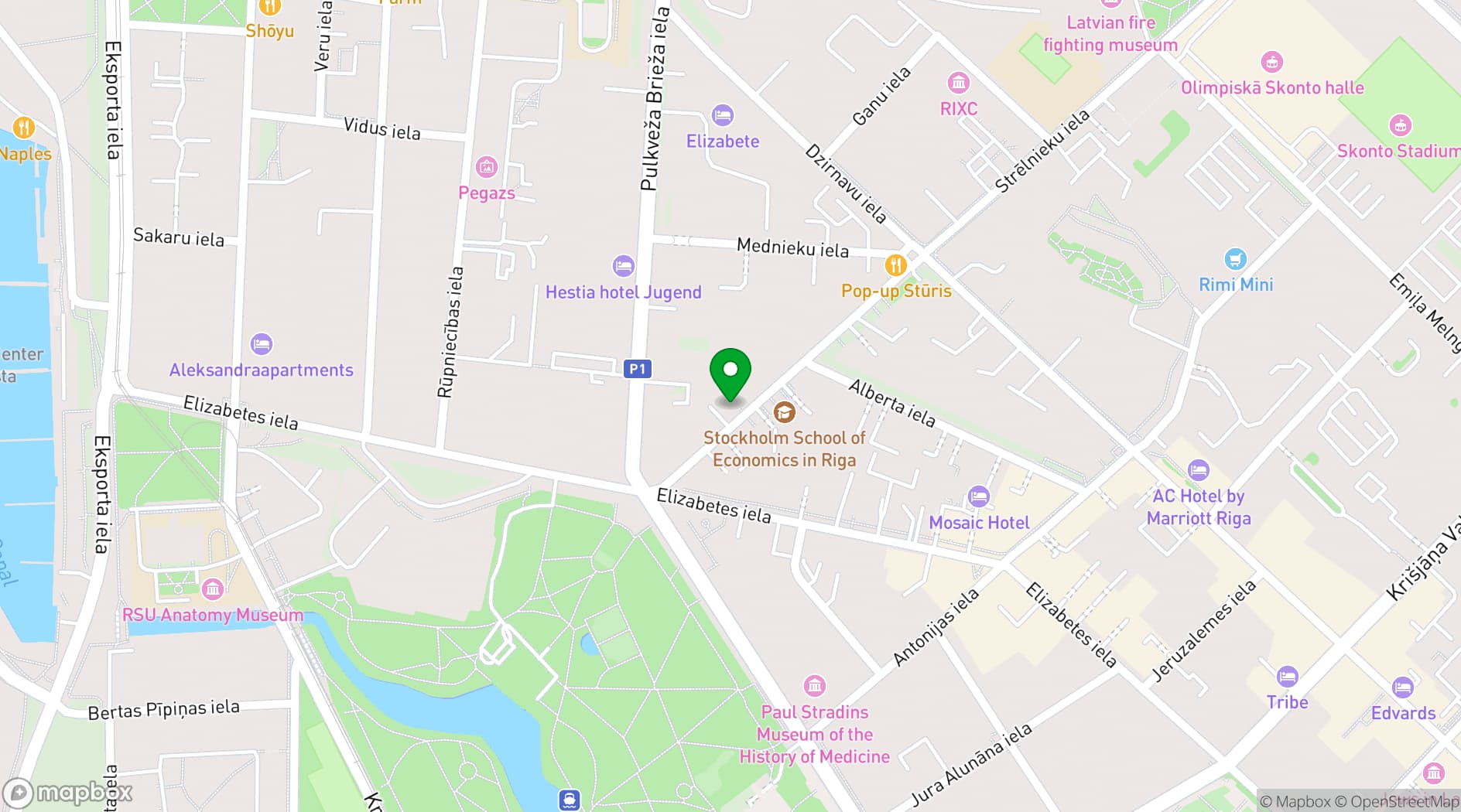 Map showing Cloud Nine