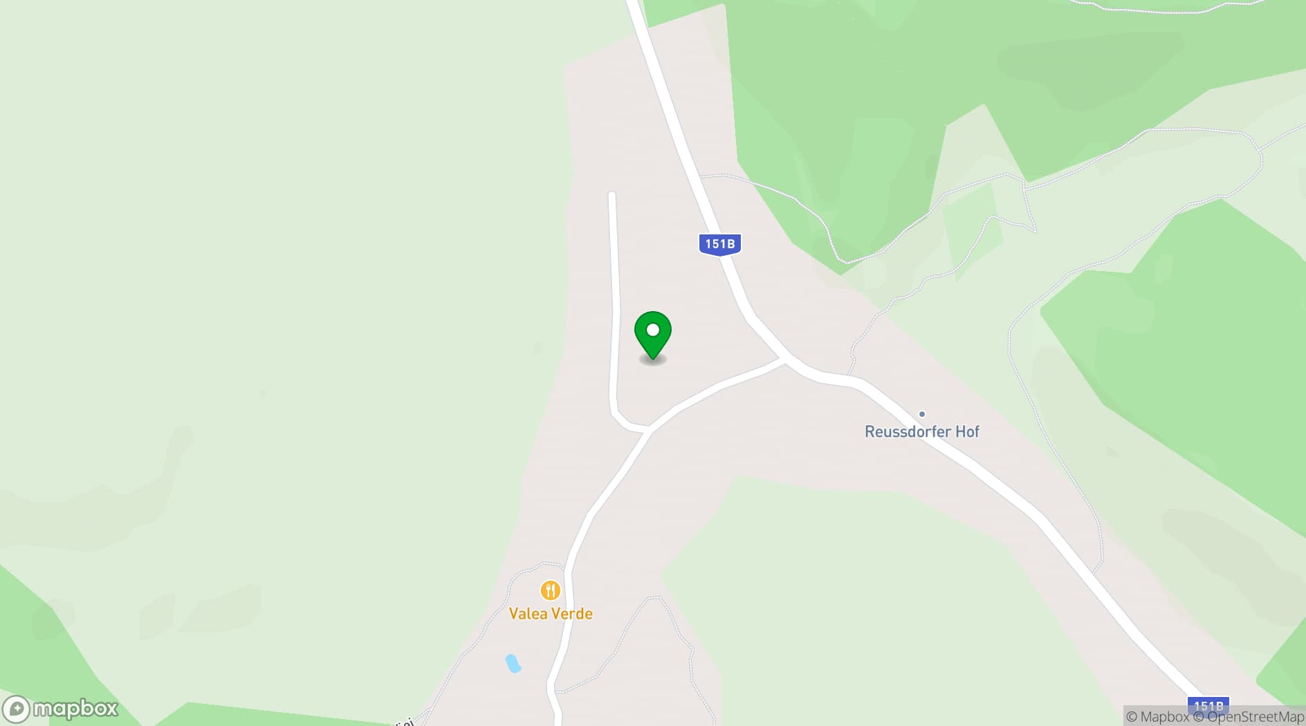 Map showing Valea Verde Retreat