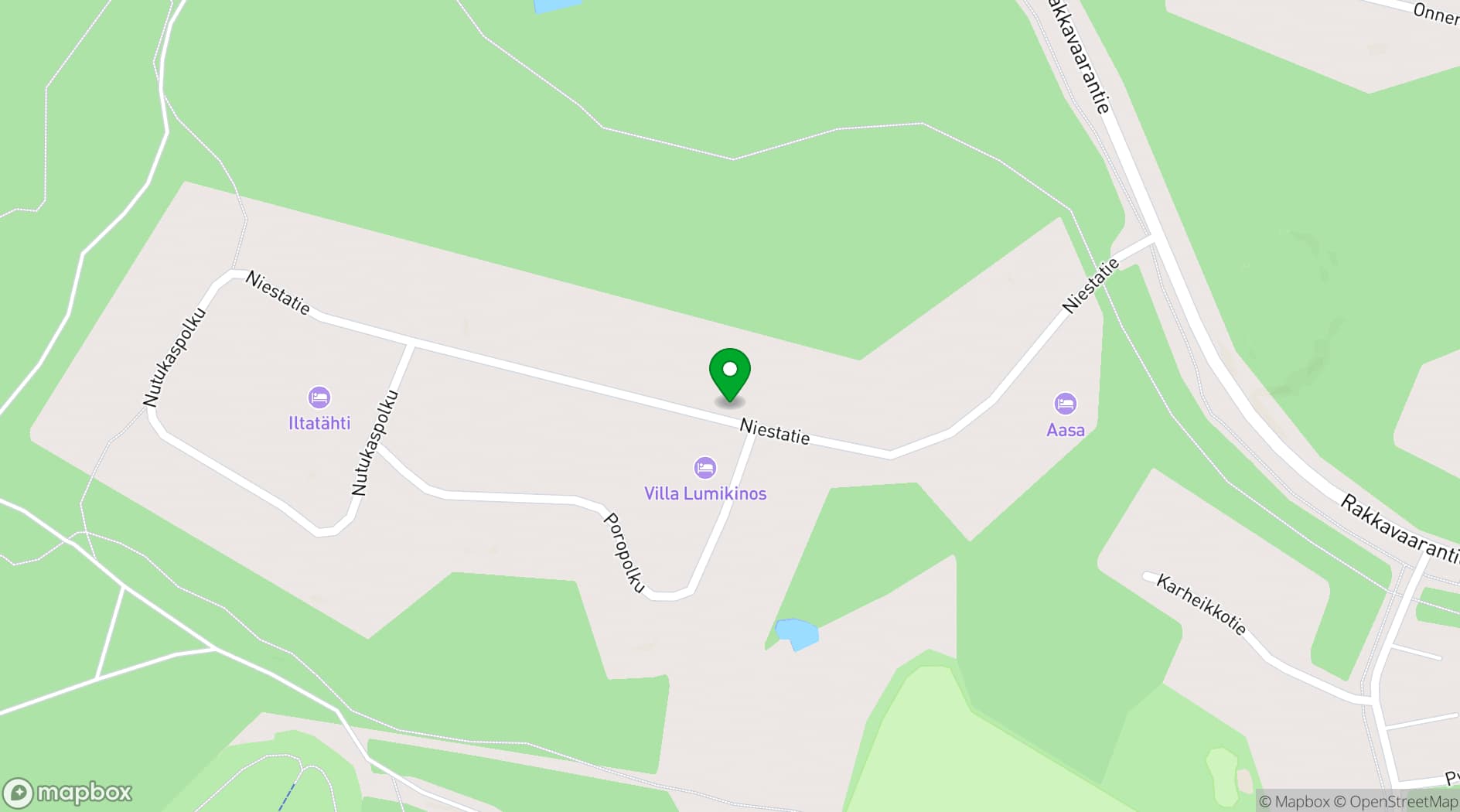 Map showing Hilla Villas