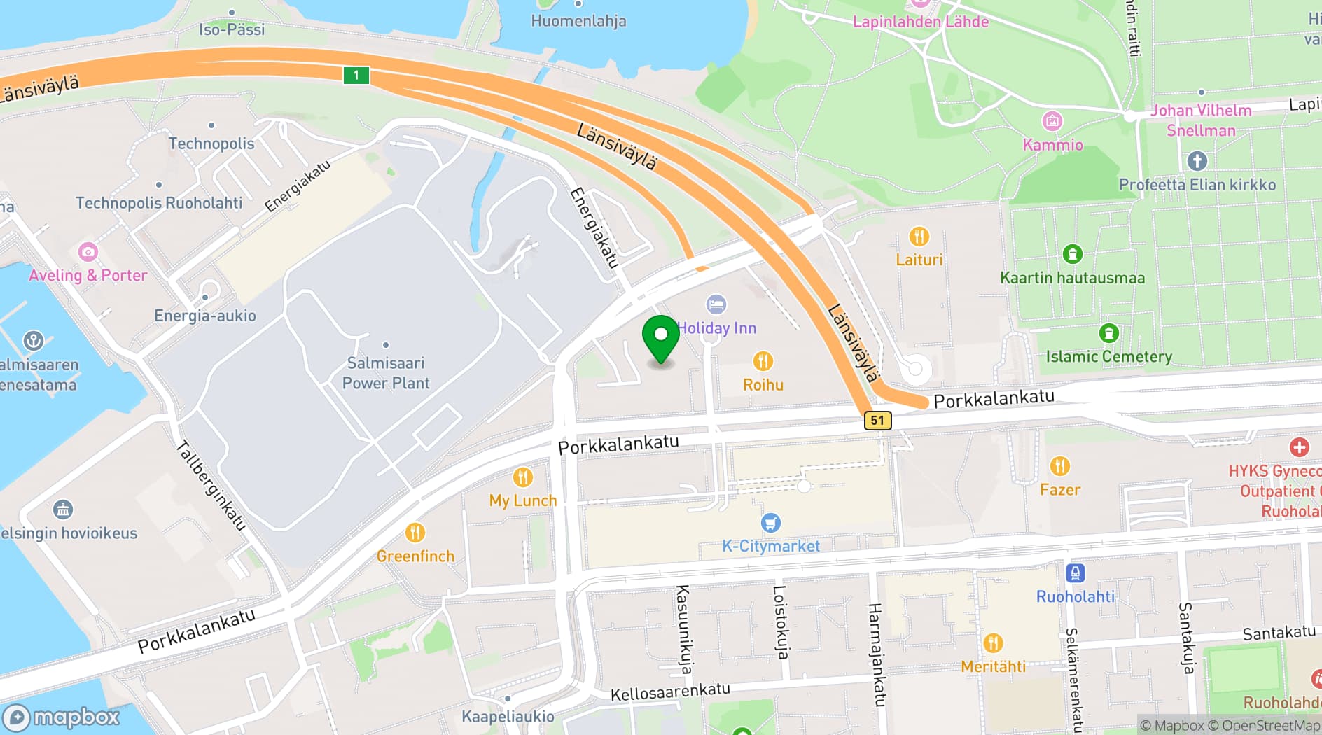 Map showing Flik Event Studios