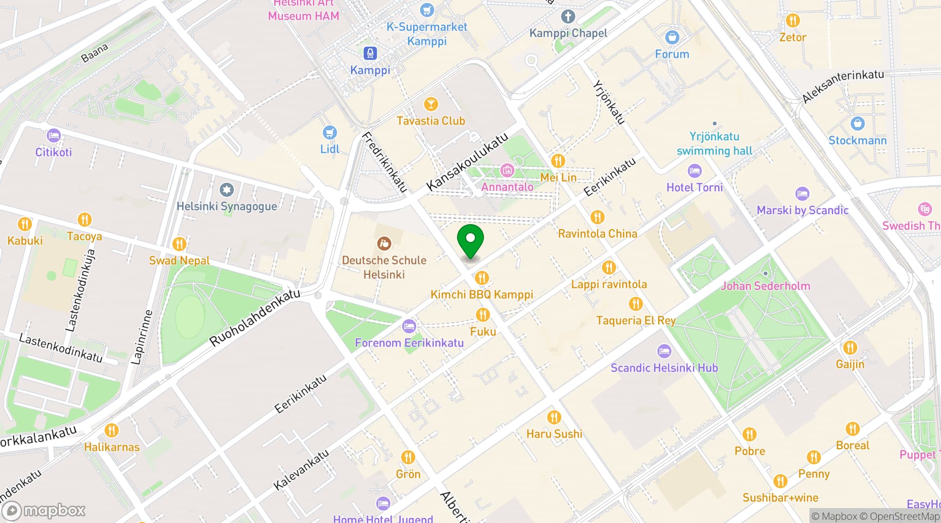 Map showing Latin Bistro & Bar Maestro 51