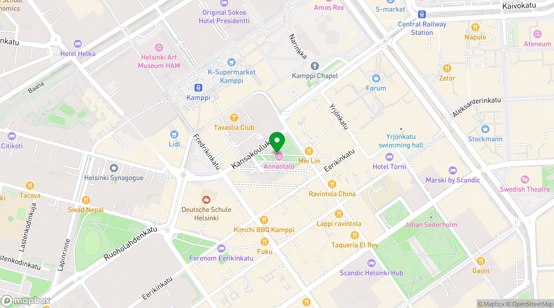 Map showing Annantalo