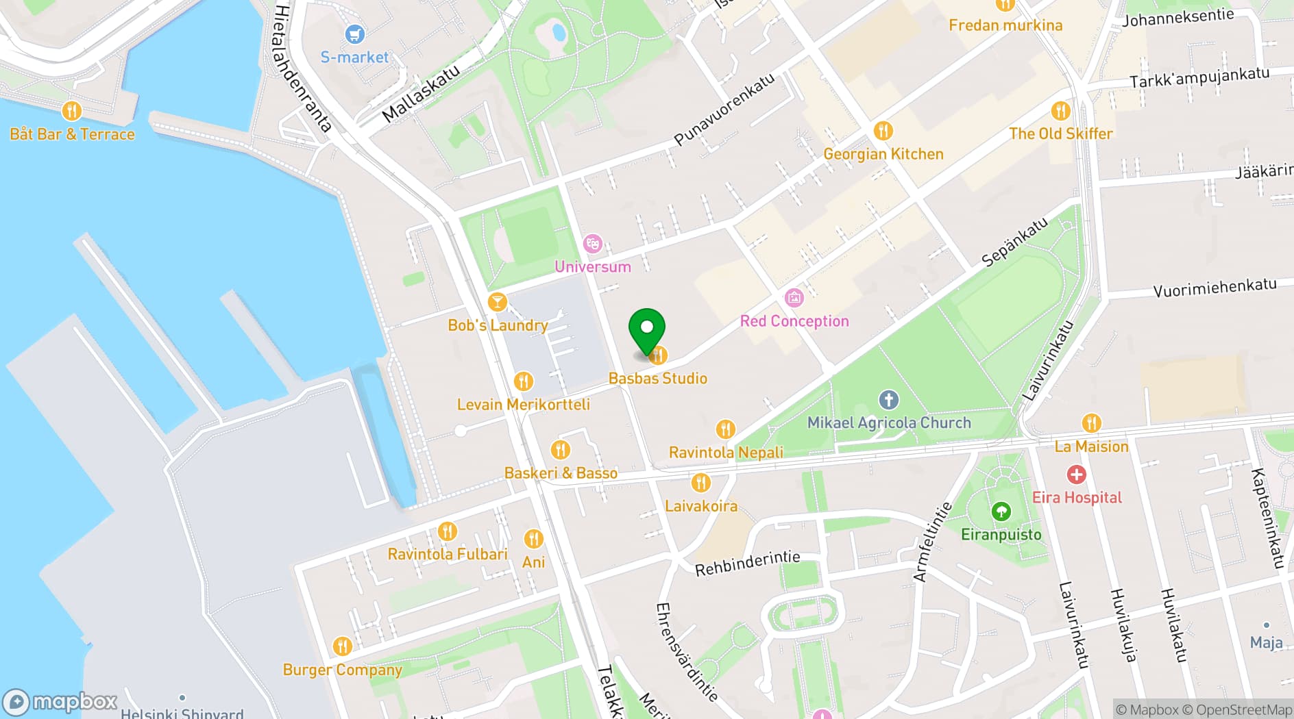 Map showing BasBas Studio