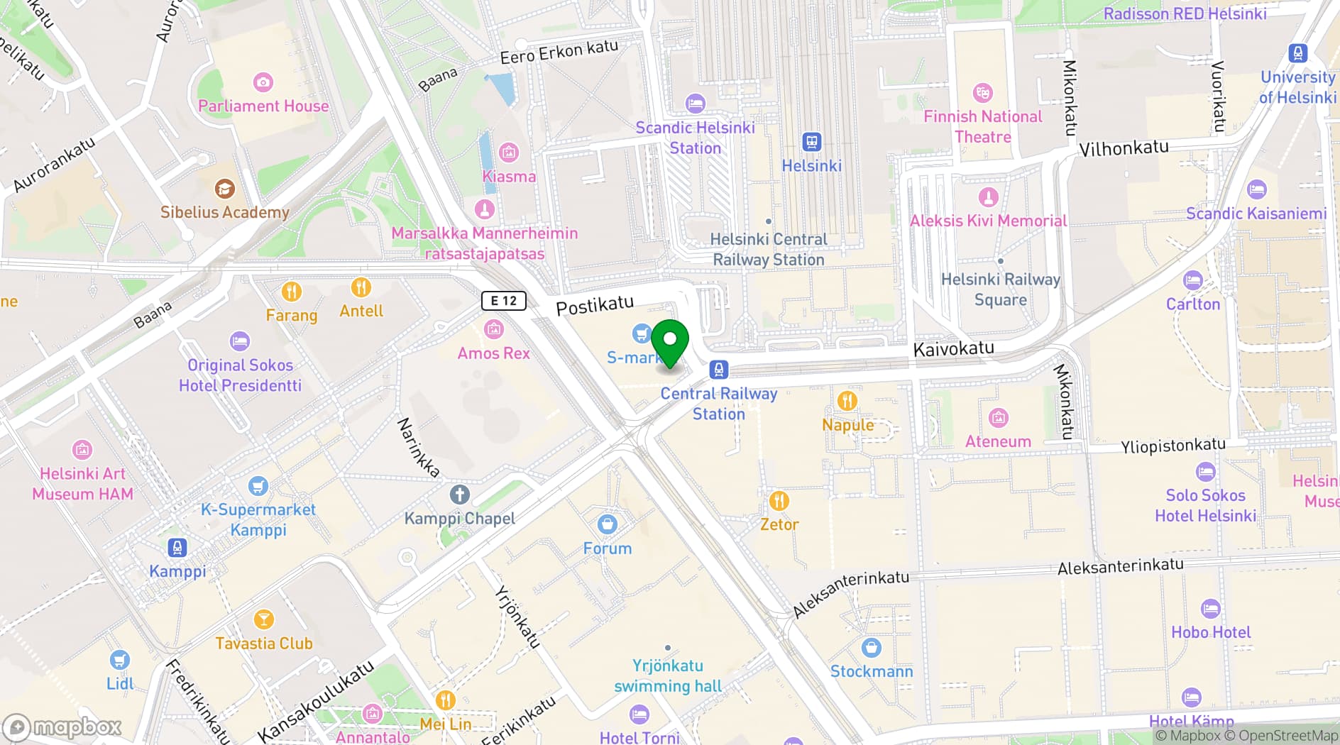 Map showing Casa Largo