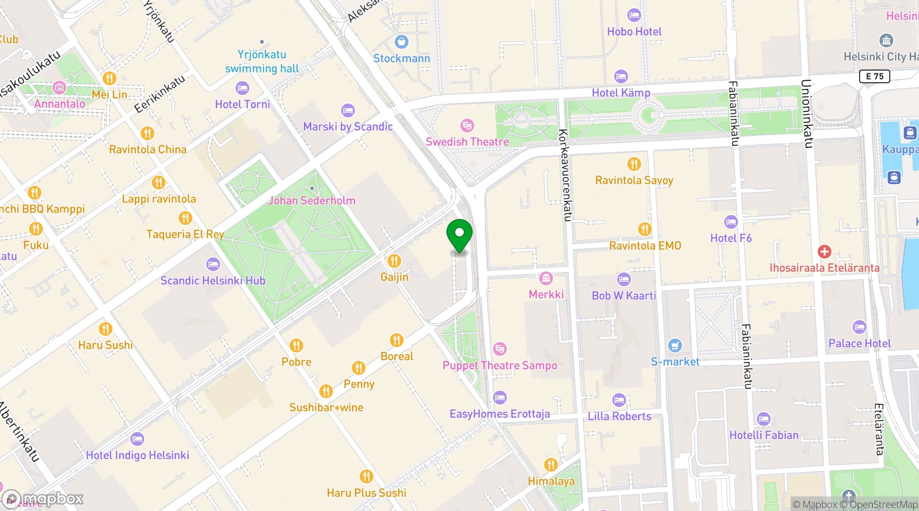 Map showing GLO Hotels