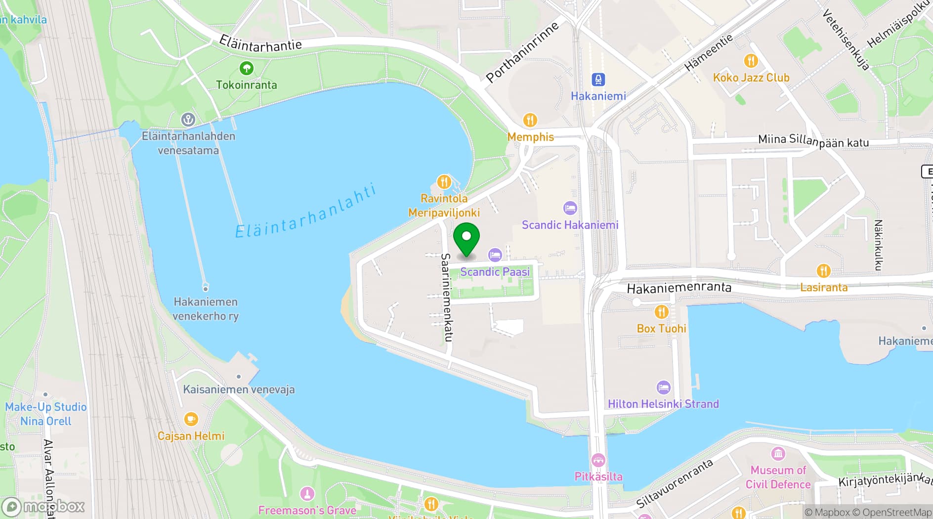 Map showing Paasitorni