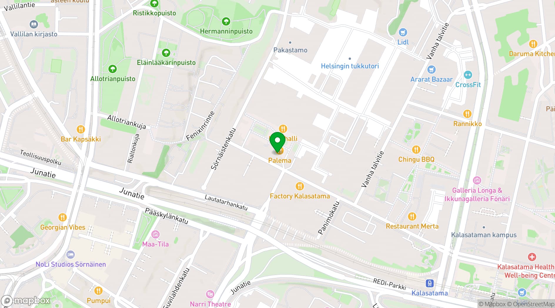 Map showing Flavour Studio