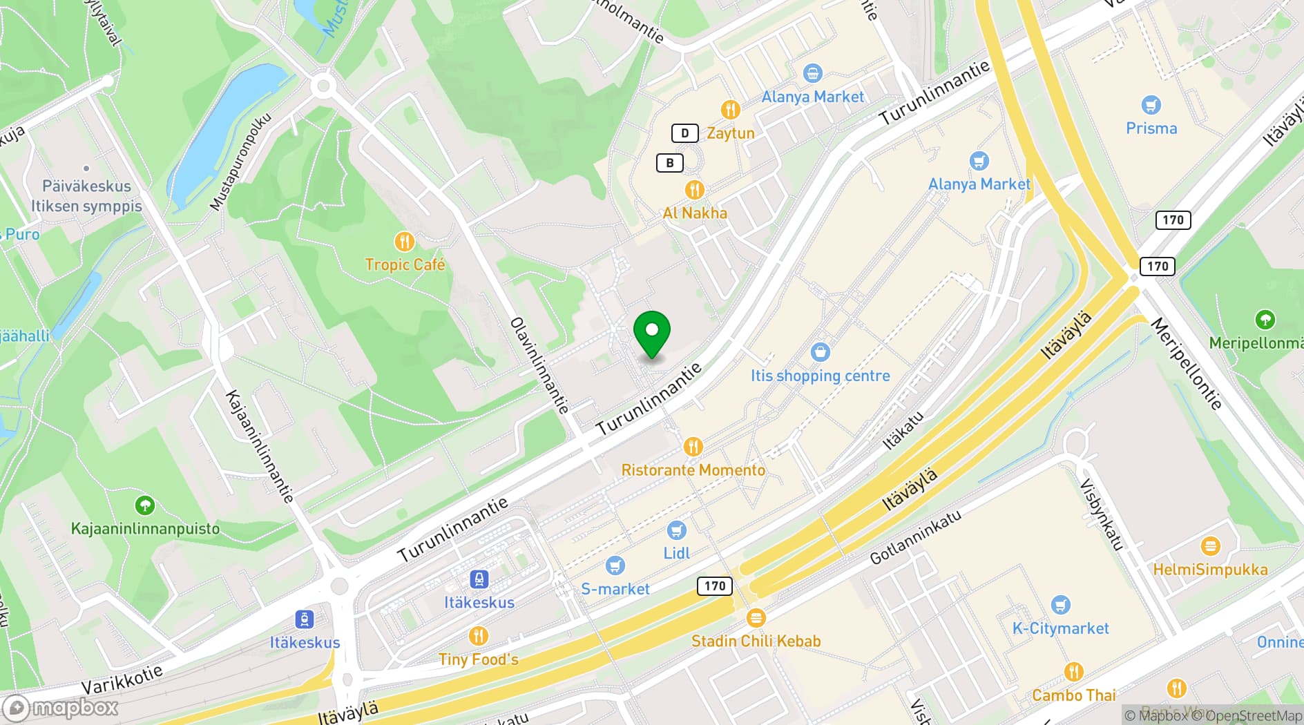 Map showing Stoa