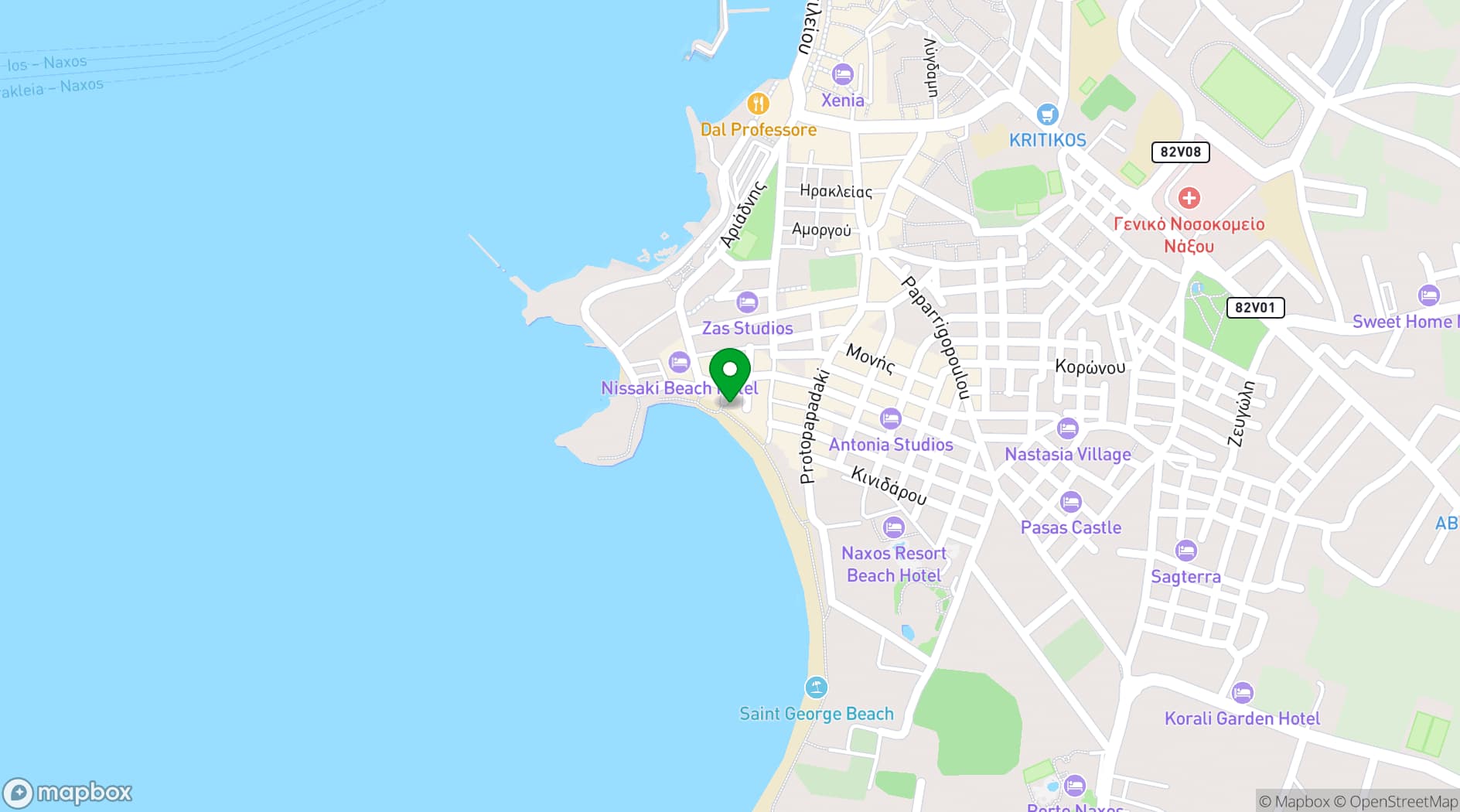 Map showing La Plaza