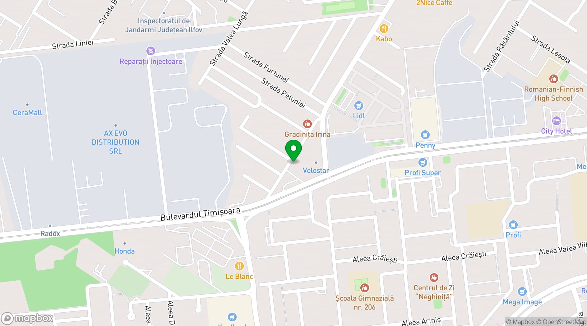Map showing Oana Accommodation