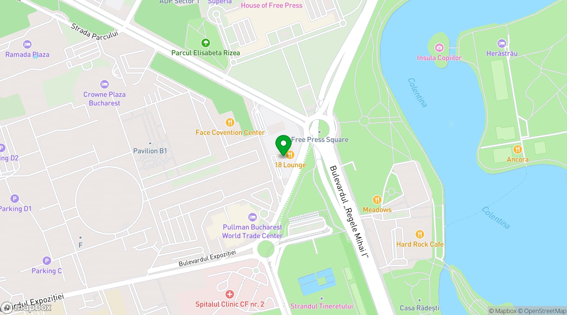 Map showing 18lounge