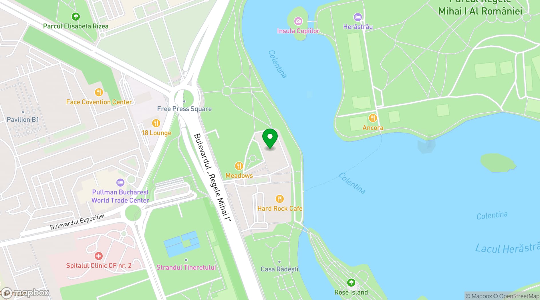 Map showing Caffe Citta