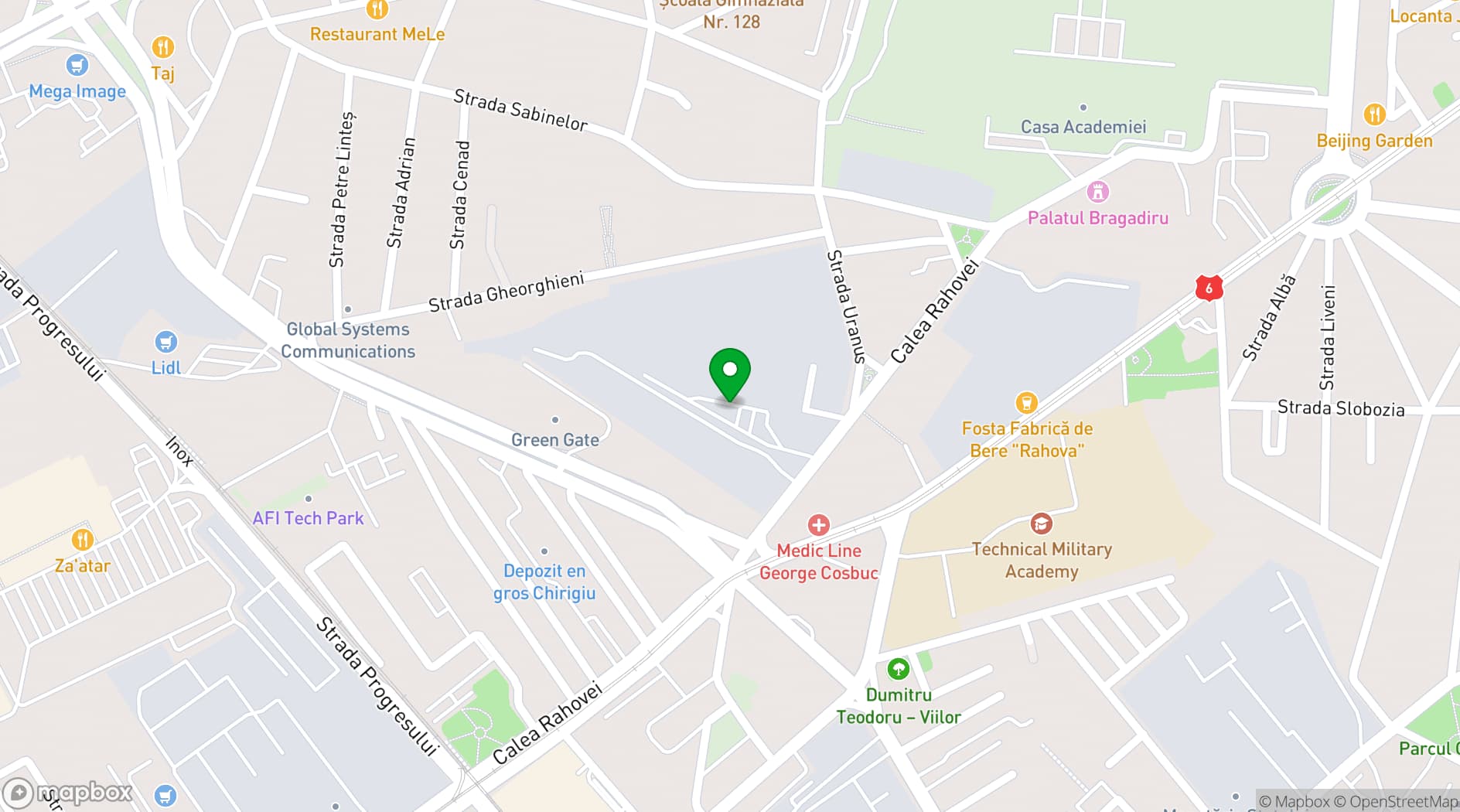 Map showing Crystal Palace Ballrooms