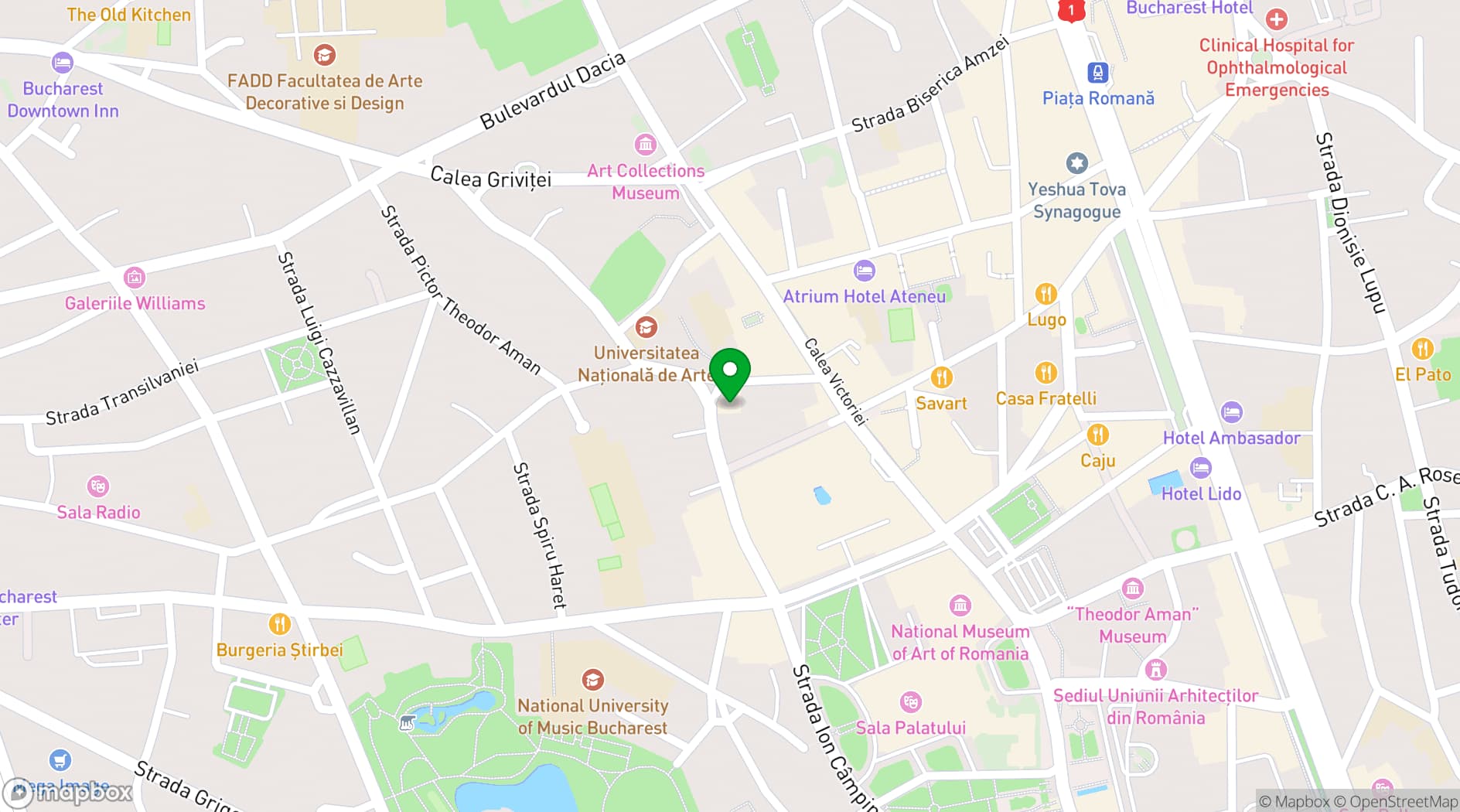 Map showing Hotel Berthelot