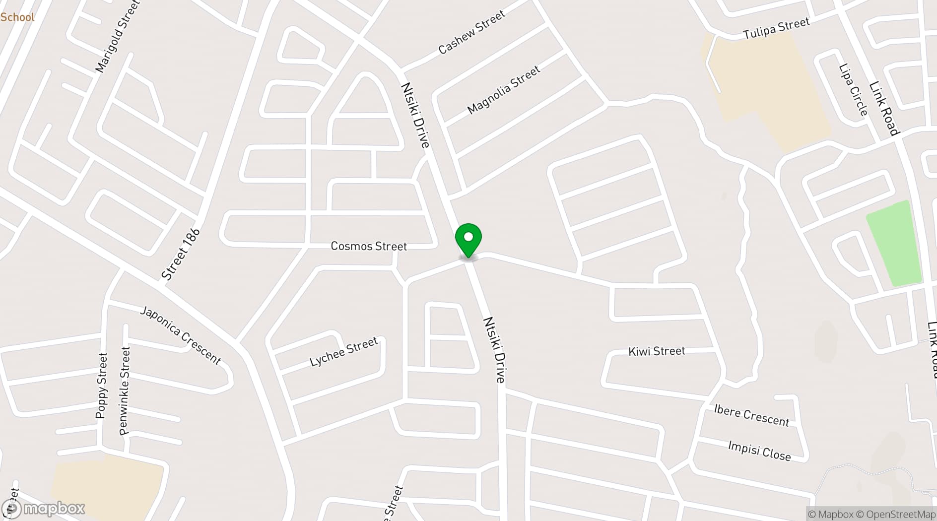 Map showing Sekgome Resort