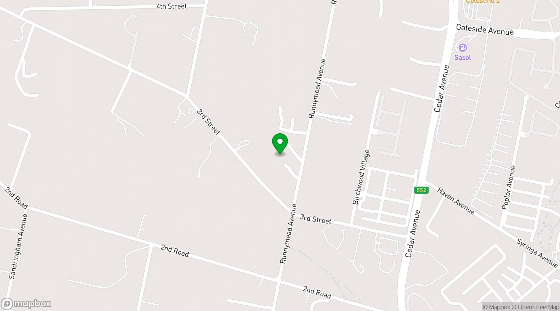 Map showing Thatch and Silver