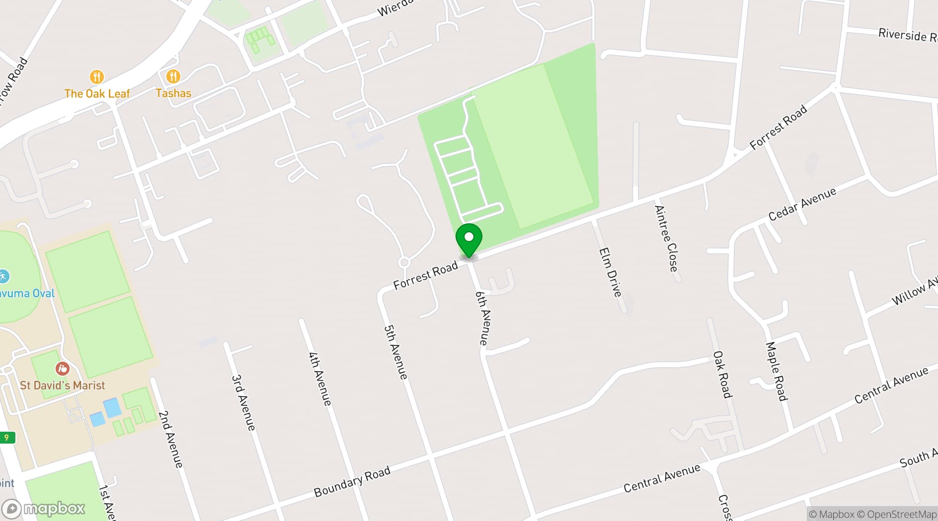 Map showing Inanda Club