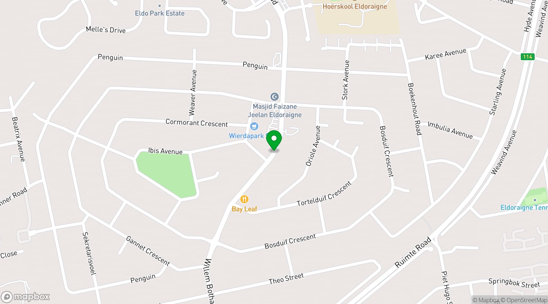 Map showing Thatch Chapel