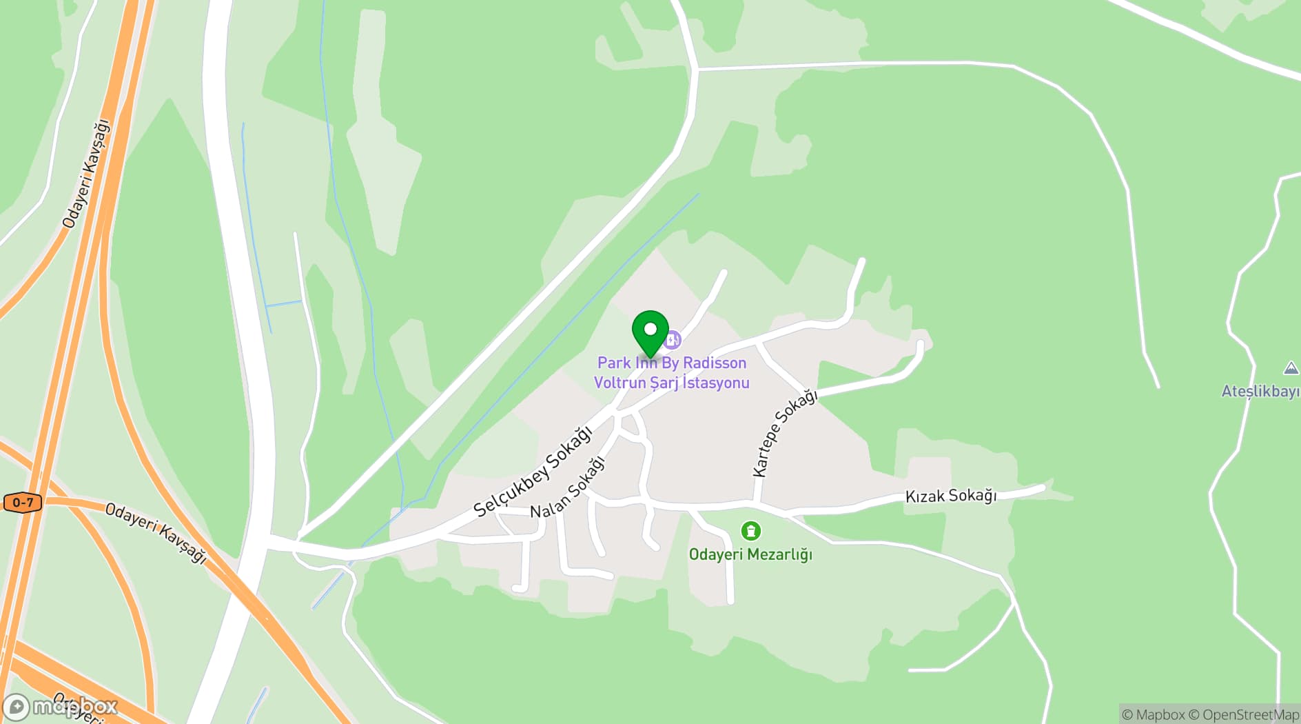 Map showing Park inn Istanbul Airport Odayeri