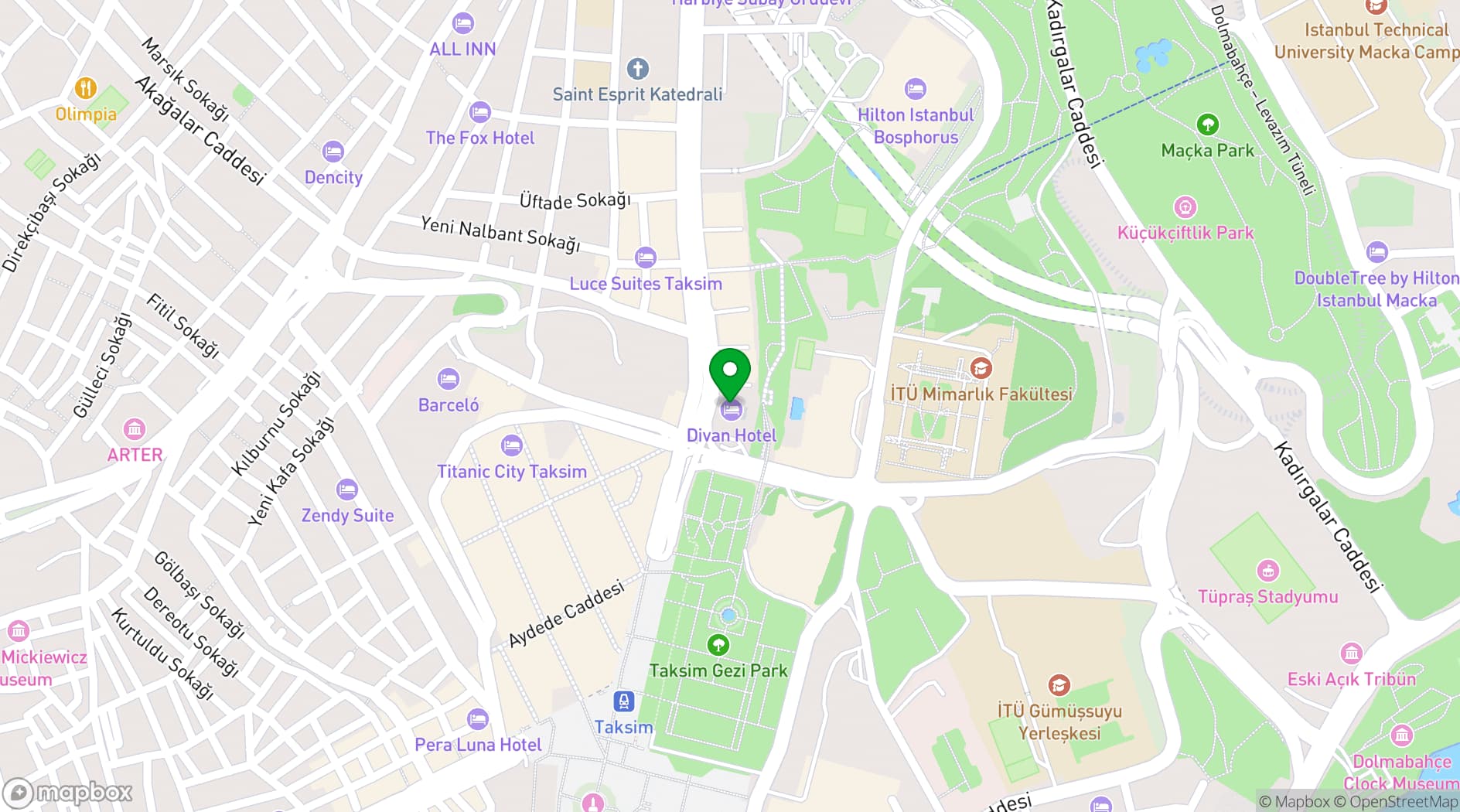 Map showing Divan
