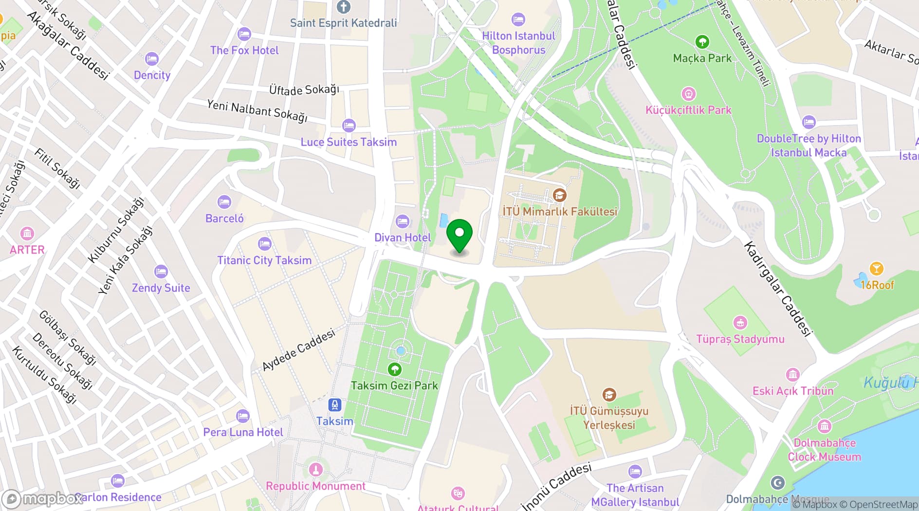 Map showing 34 Restaurant