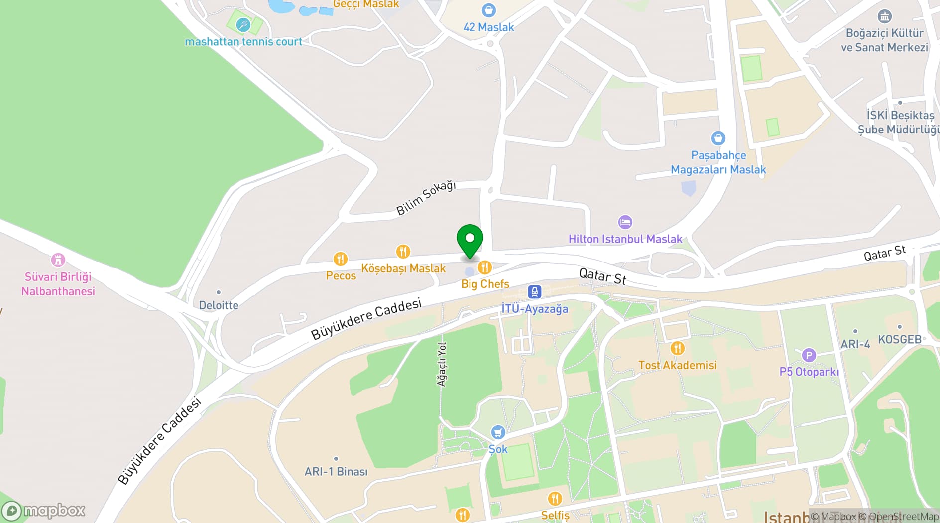 Map showing Windowist Tower Conference Center